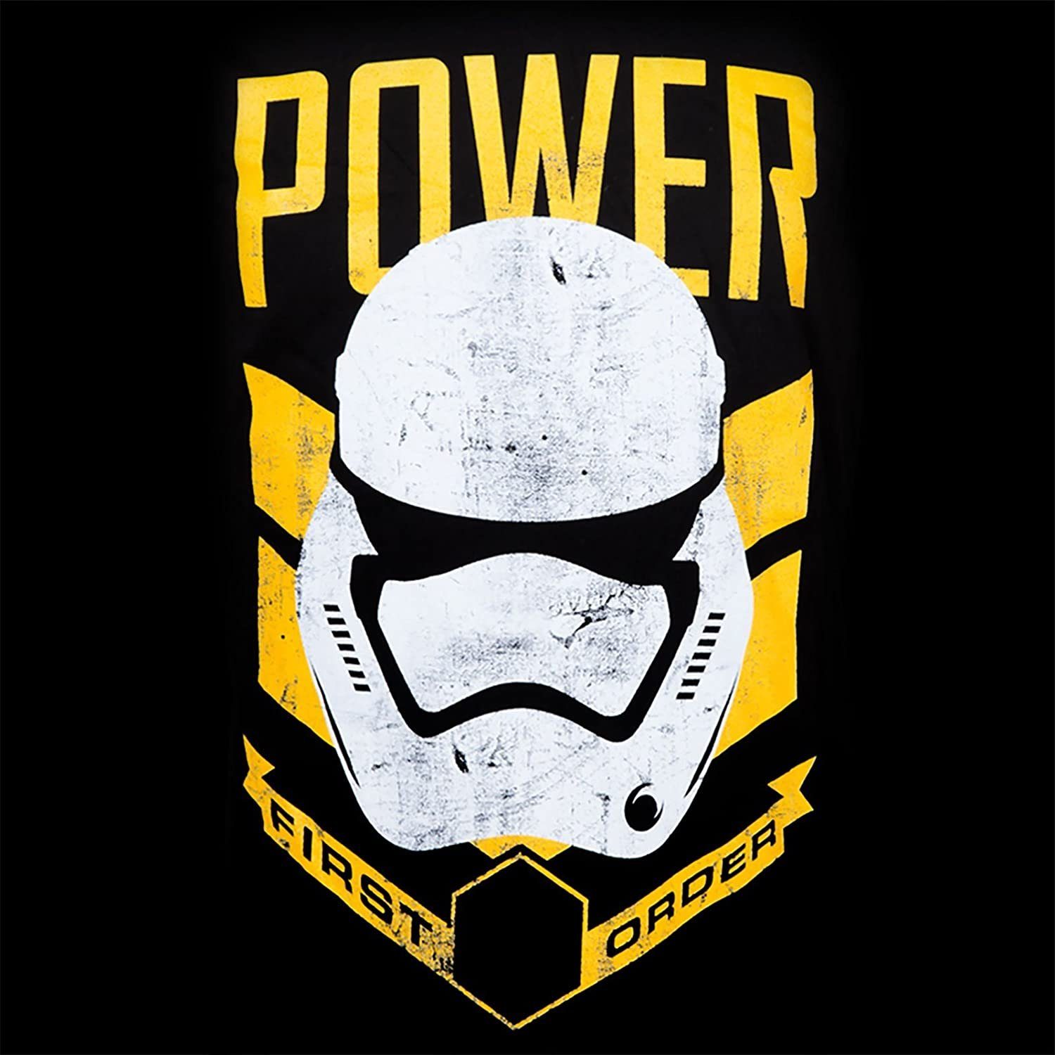 Star Wars Print-Shirt STAR WARS T-Shirt First Order Power Stormtrooper Schwarz S M L XL Jugendliche + Erwachsene