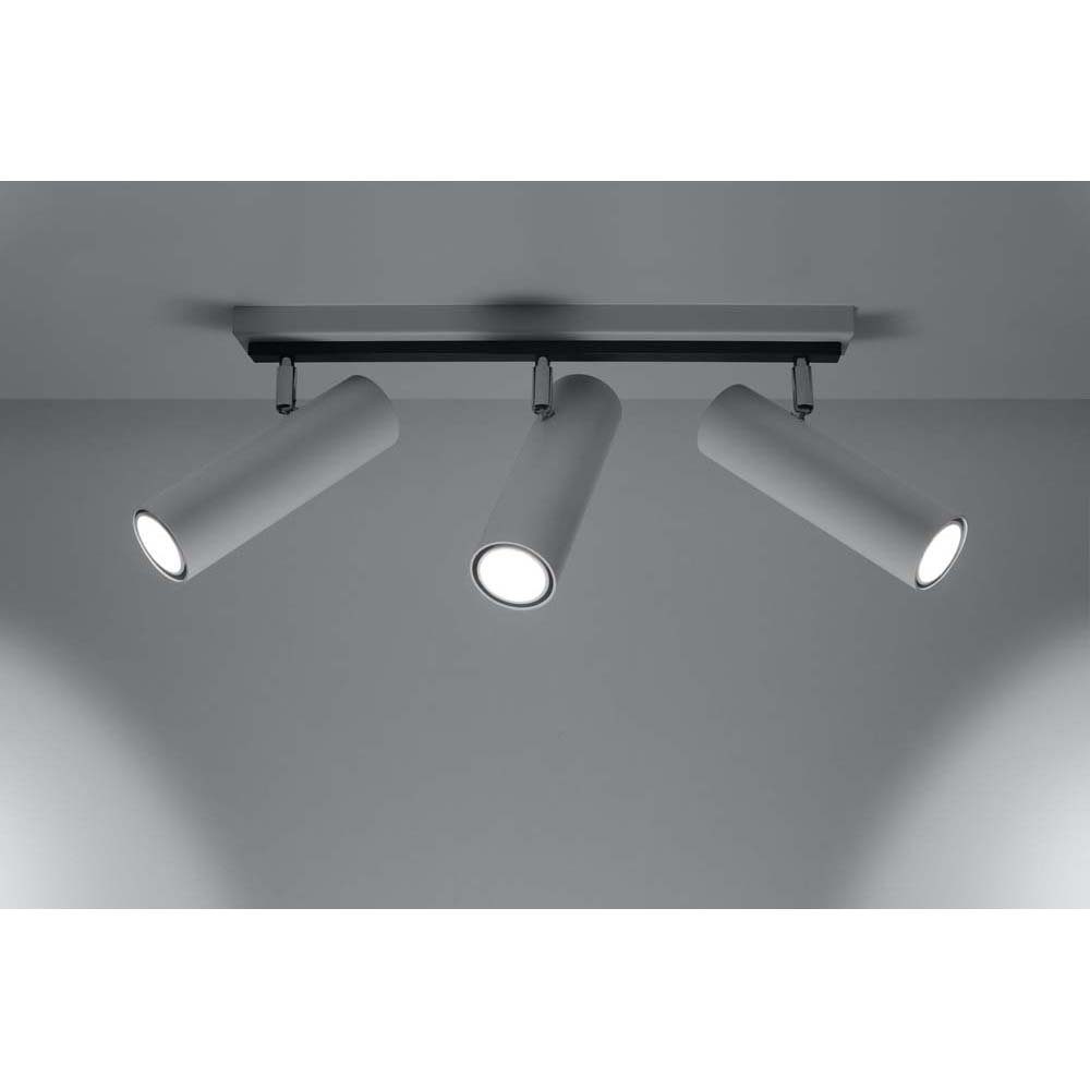 etc-shop LED Deckenlampe Deckenleuchte nicht inklusive, Stahl Weiß Esszimmer Spots bewegliche Deckenspot, Leuchtmittel