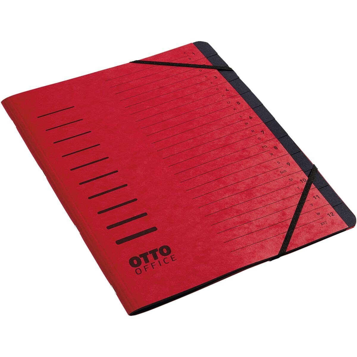 Otto Office Organisationsmappe Standard, Sammelmappe mit 12 Fächern, DIN A4
