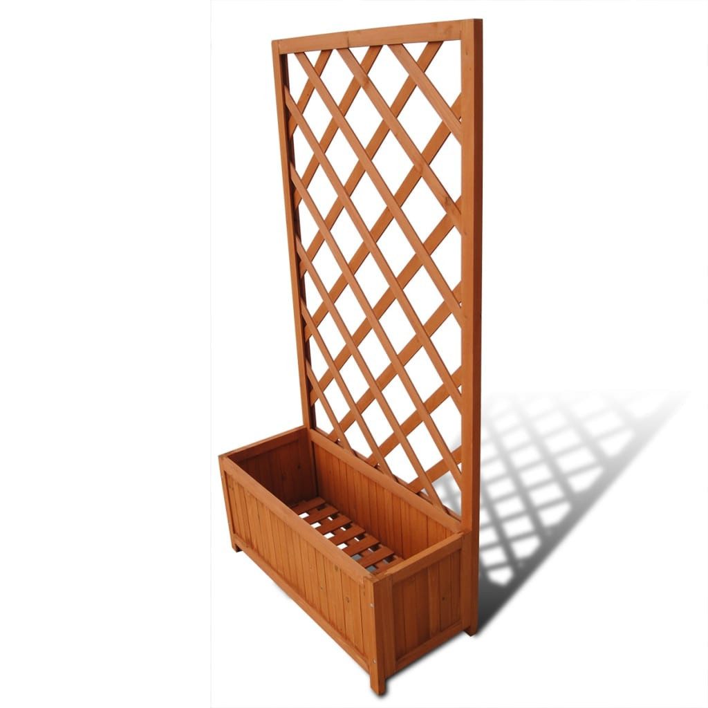 vidaXL Blumentopf Pflanzkübel mit Rankhilfe 70 x 30 x 135 cm (1 St)