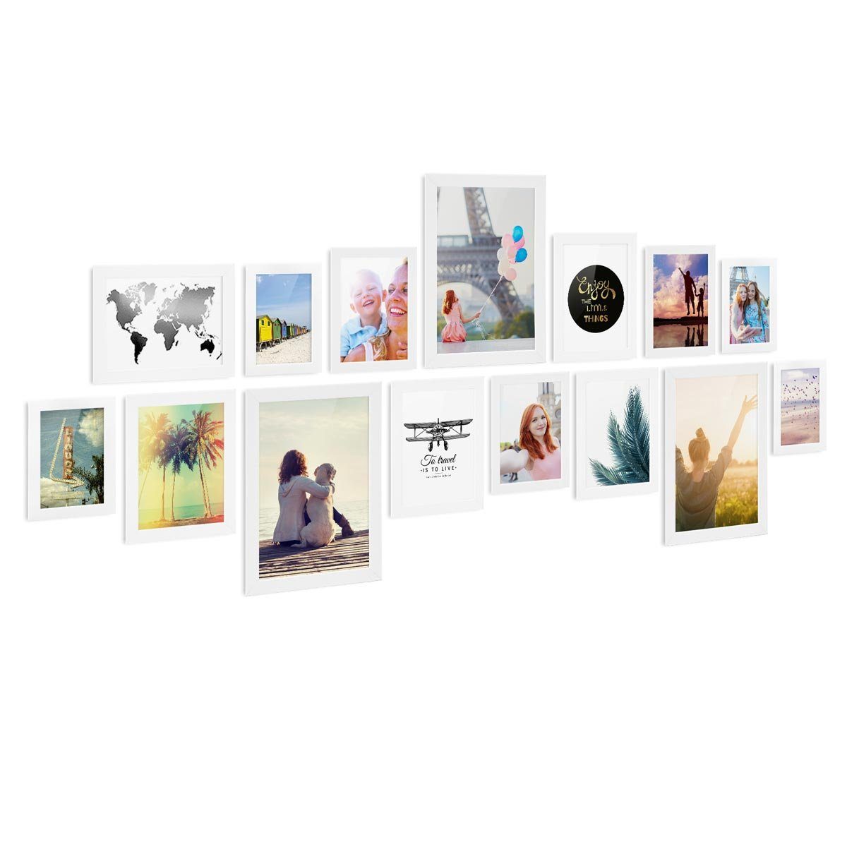 PHOTOLINI Bilderrahmen 15er Set breite Rahmen günstig online kaufen