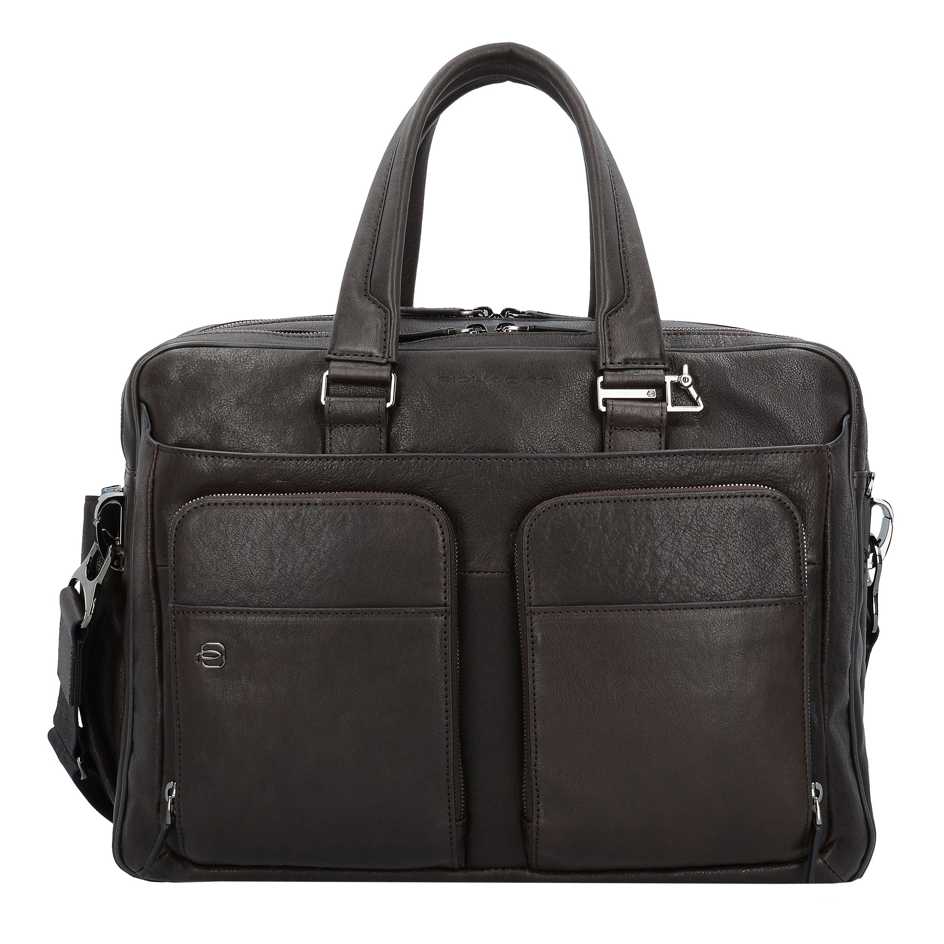 PIQUADRO Pulse Herren Aktentasche - Leder Und Stoff Business Tasche