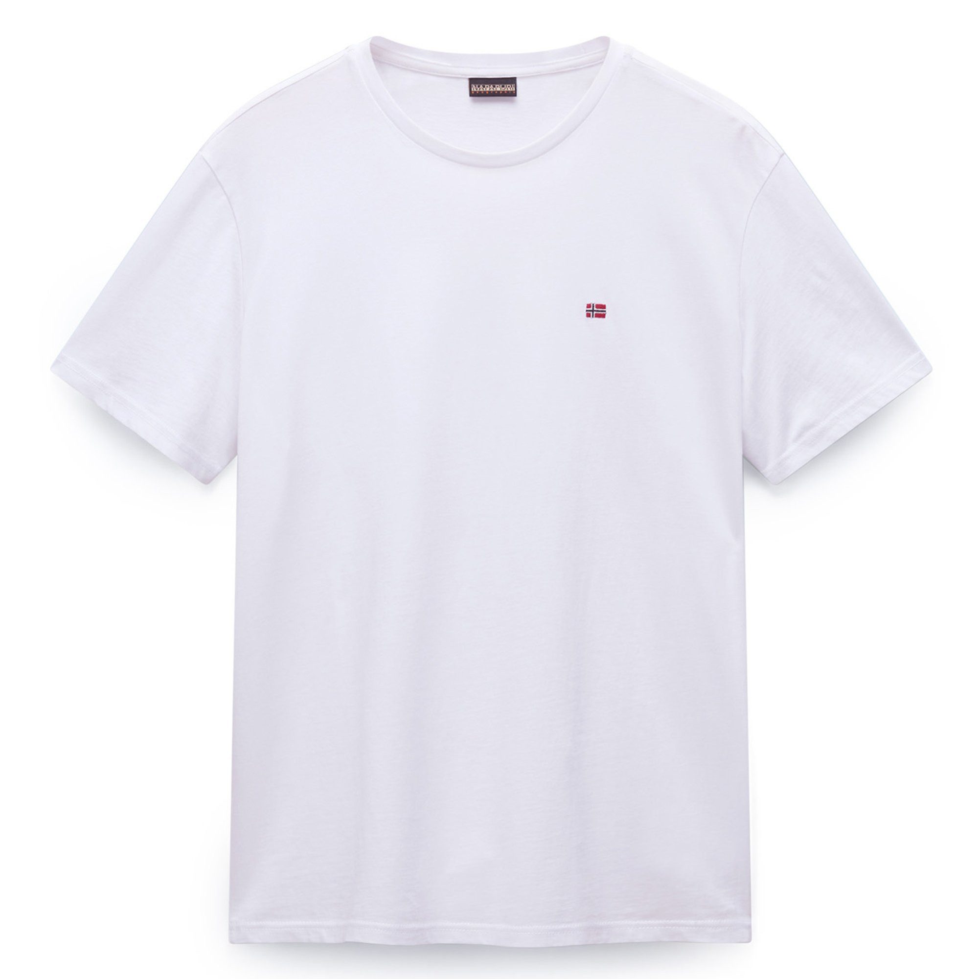 Napapijri T-Shirt Herren T-Shirt 1er Pack Baumwolle SALIS Small Flag (Packung, 1er Pack)