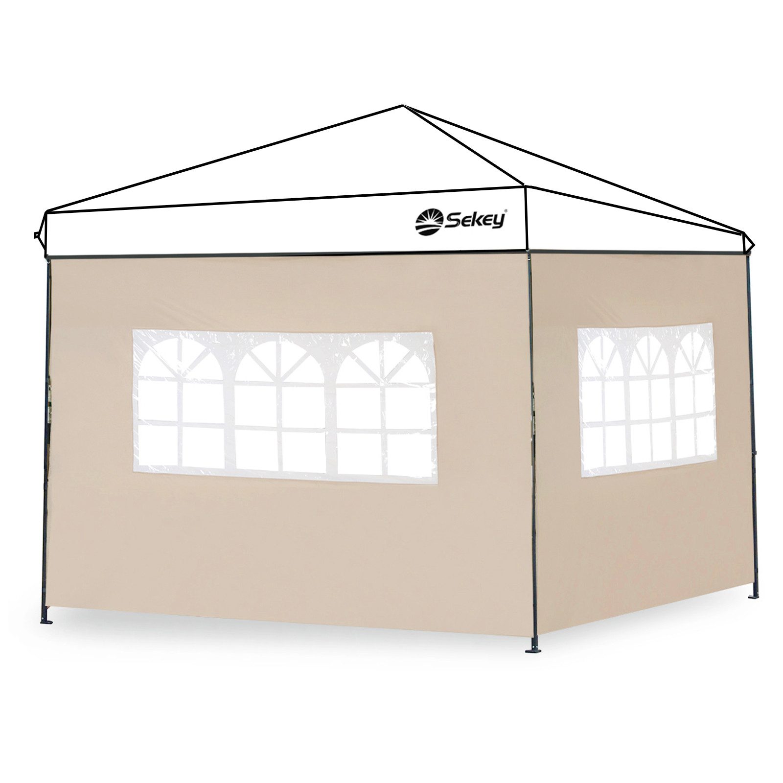 Sekey Pavillonseitenteil 2er Pavillon Seitenwand für günstig online kaufen