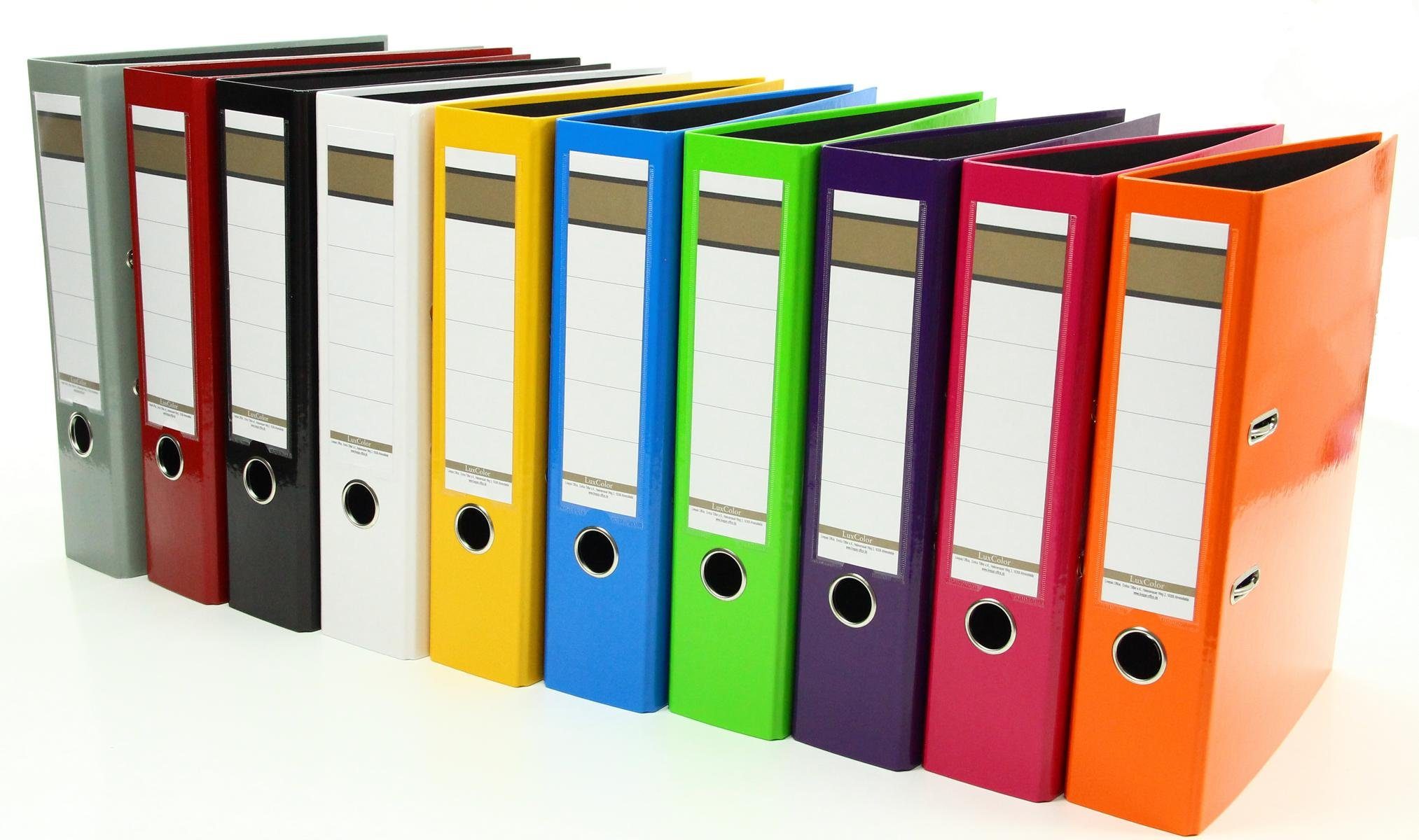 Livepac Office Aktenordner 10x Livepac Caribic Glanz-Ordner / DIN A4 / 75mm breit / 10 verschiede