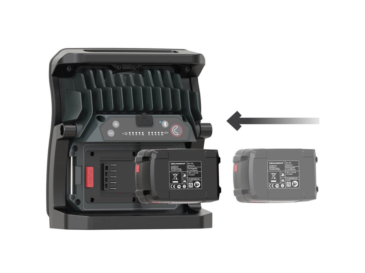 Scangrip Arbeitsleuchte NOVA 4 CAS - 30 W, LED, Tageslichtweiß, Kombatibel mit dem CAS Akku System