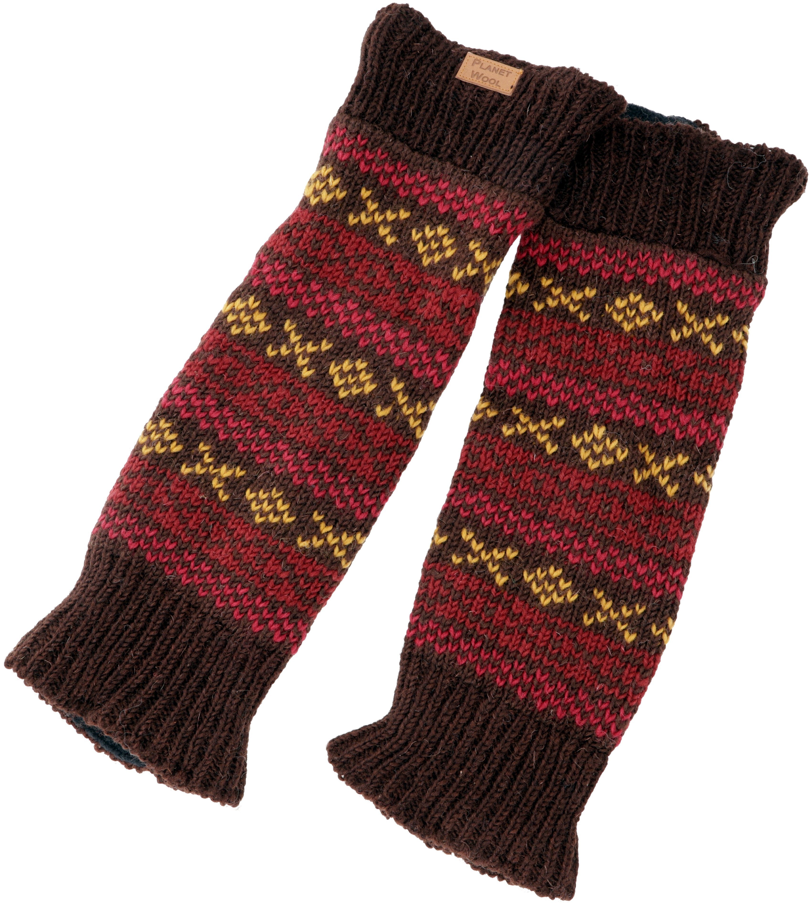 Guru-Shop Haussocken Wollstulpen aus Nepal, Beinstulpen mit Muster -.. günstig online kaufen