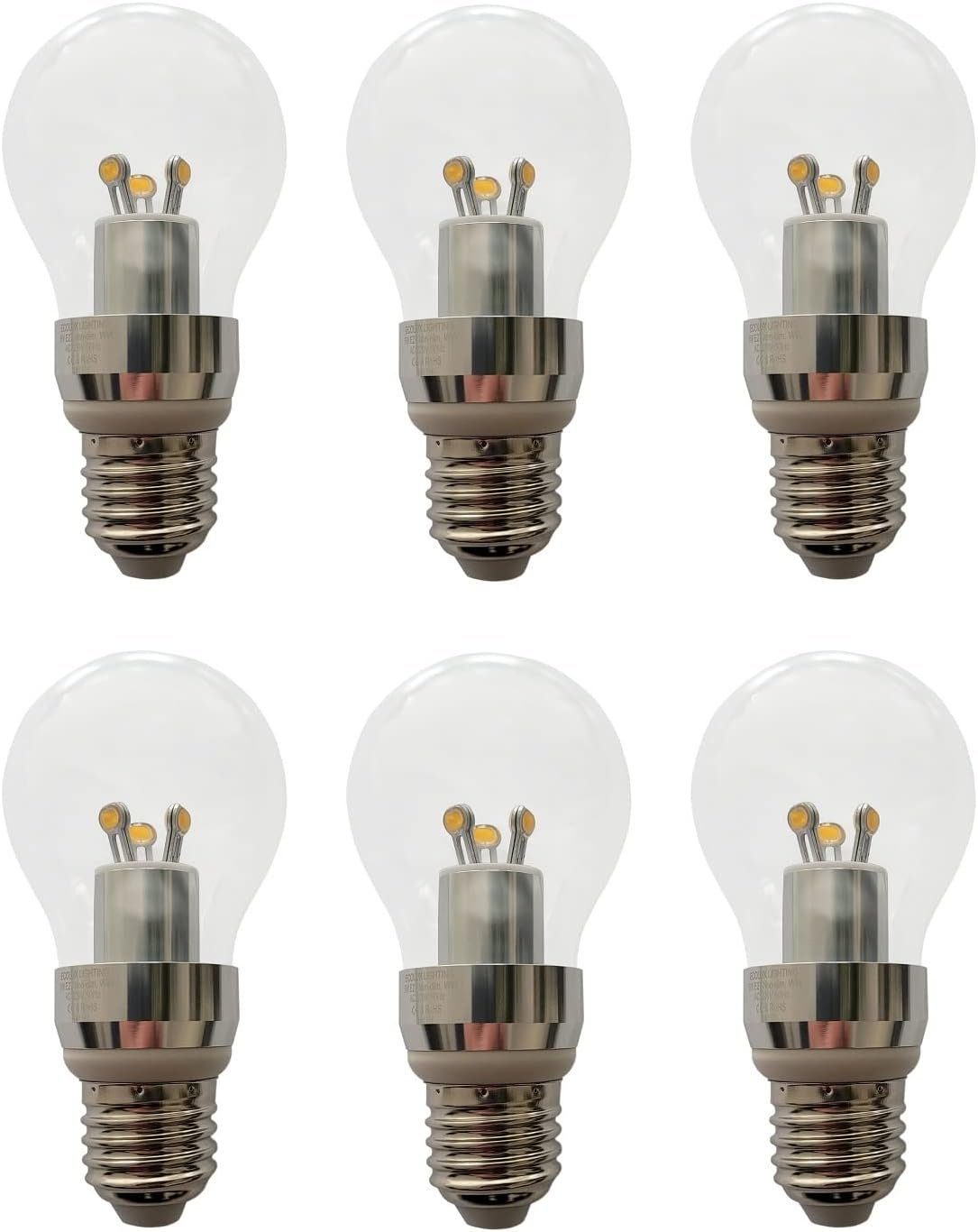 Provance LED-Leuchtmittel 6x LED Leuchtmittel E27 5W 480 Lm 2700 K, E27