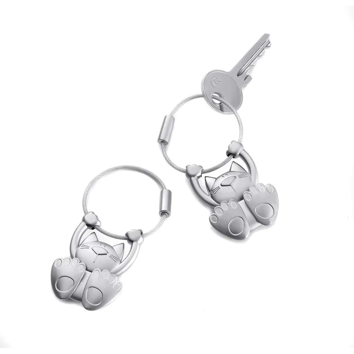 TROIKA Schlüsselanhänger TROIKA KR10-20/MA Schlüsselring/Etui Schlüsselanhänger Silber