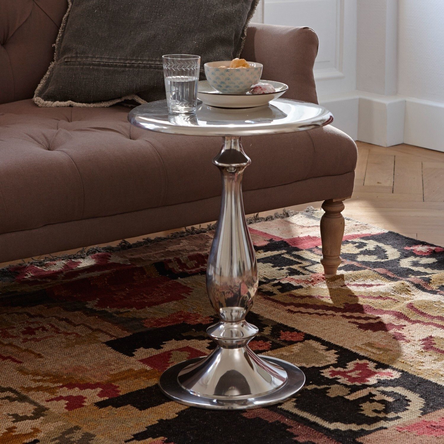 Mirabeau Beistelltisch Beistelltisch Piccolo silber günstig online kaufen