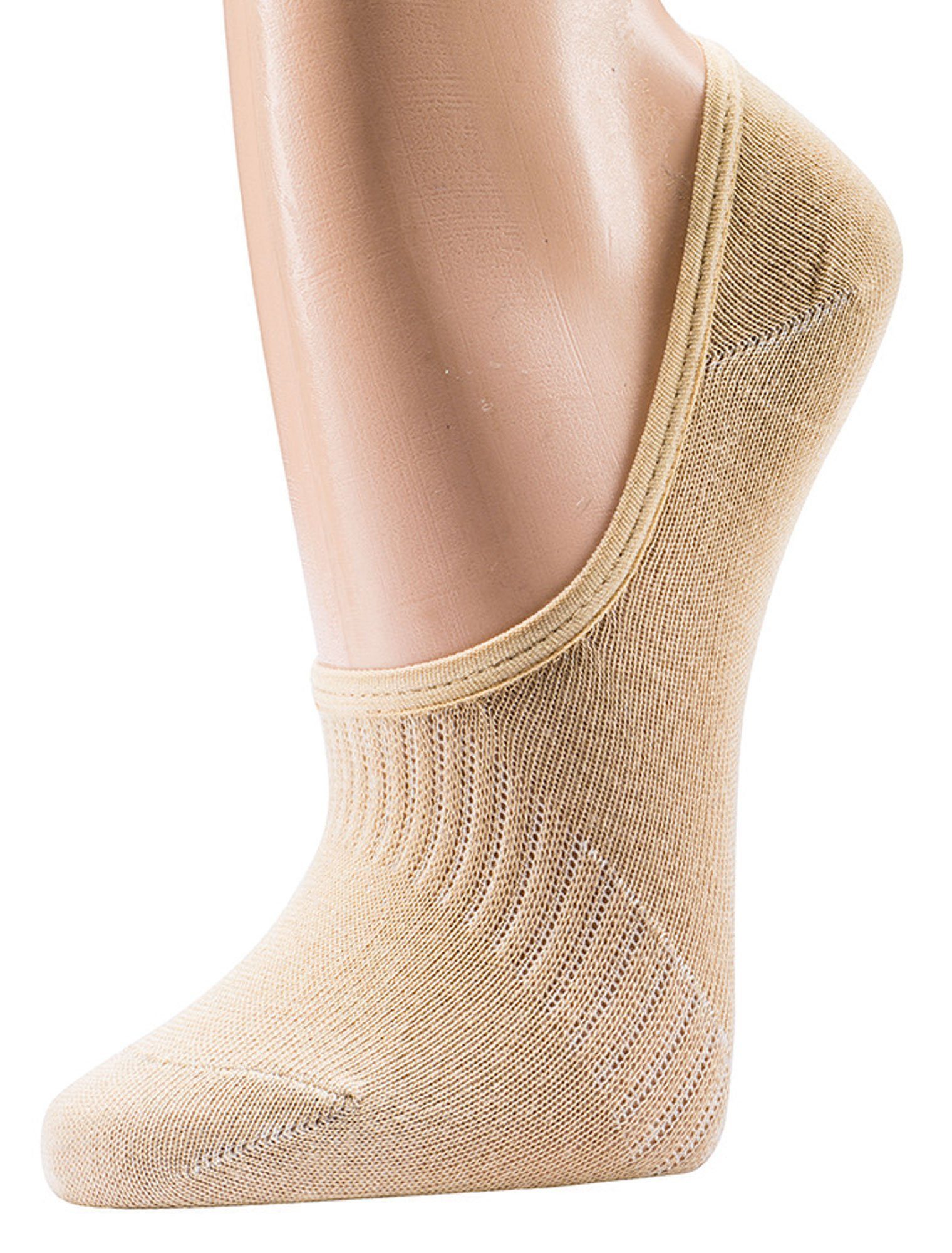 Socks 4 Fun Sneakersocken Footies Bambus 3er Bündel (3-er Bündel, 3-Paar, 3 Paar) besonders weiches Bambusmaterial