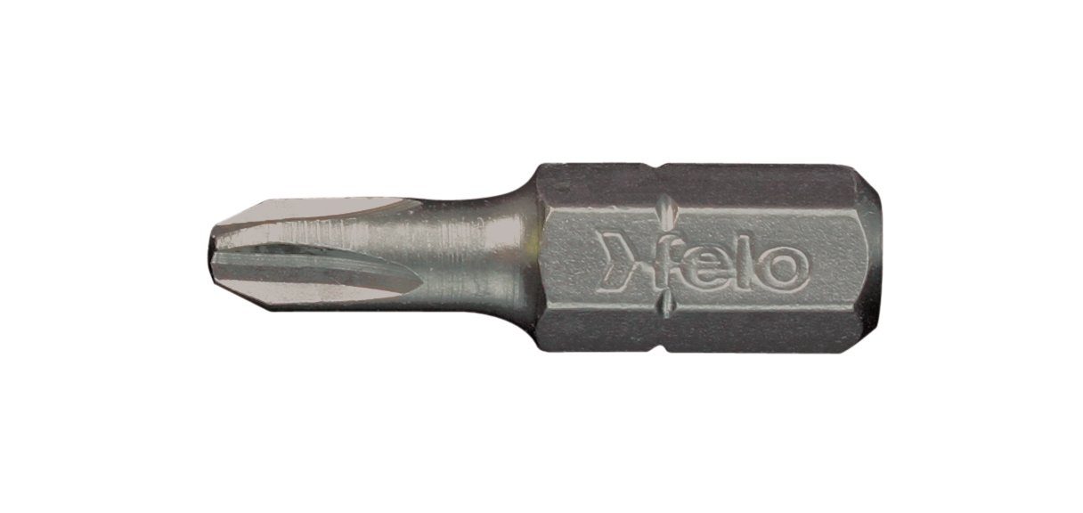 Felo Kreuzschlitz-Bit Felo Bit "Grabber", Industrie C6,3 x 25mm PH2 (Grabber) (10 Stück)