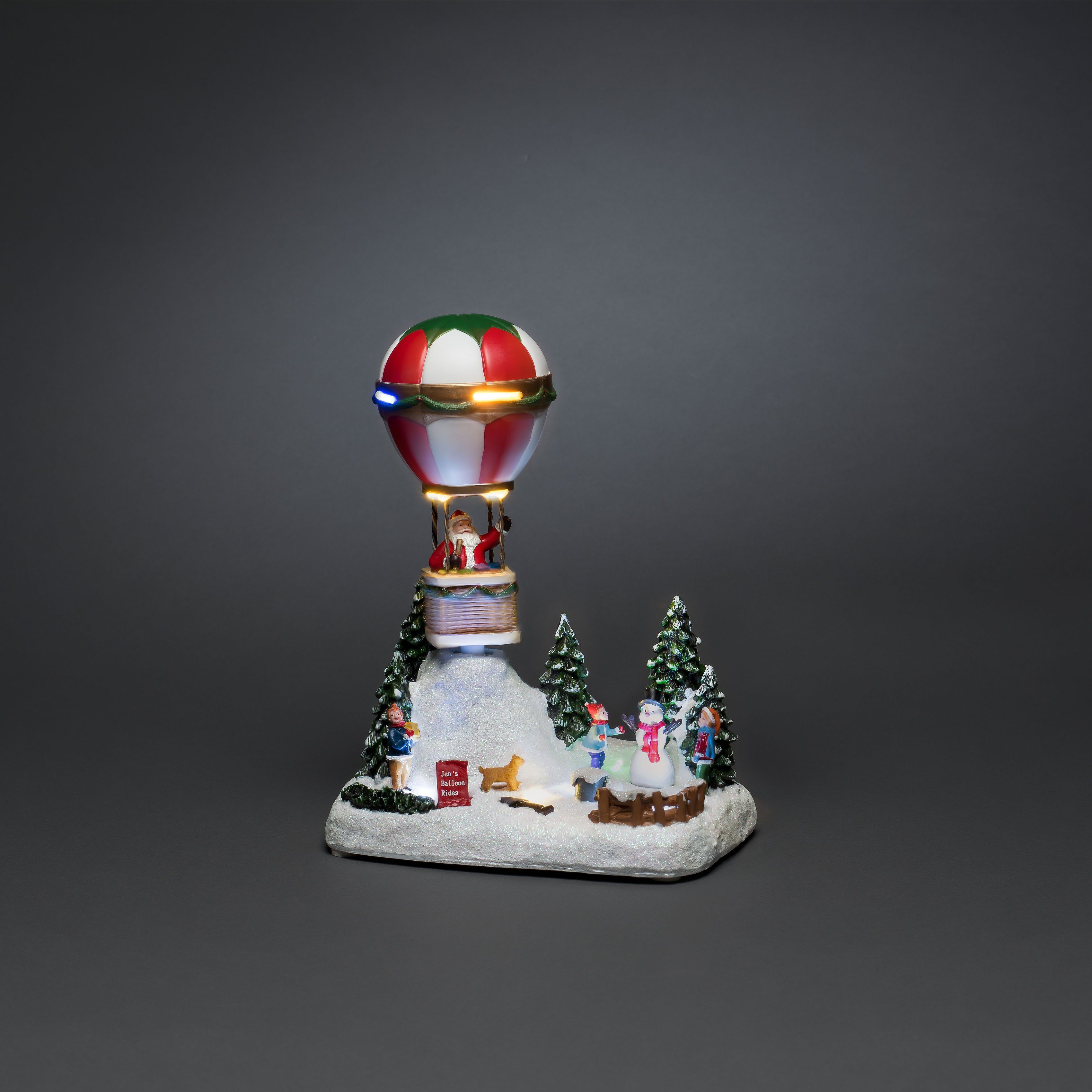 Musik KONSTSMIDE Weihnachtsfigur mit Heissluftballon (1 St), LED