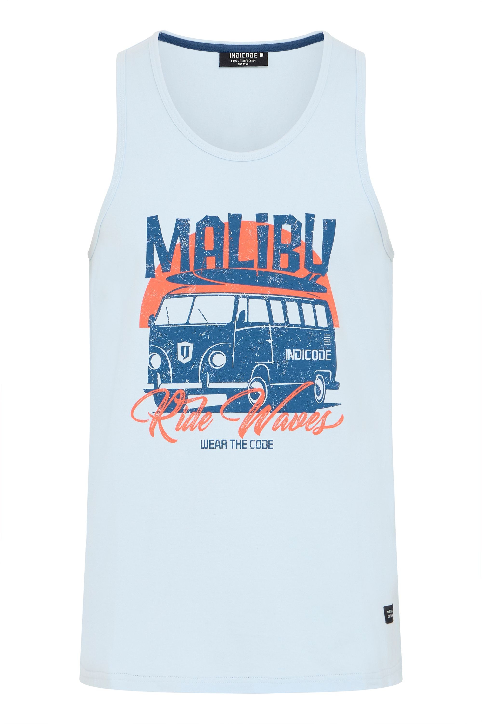Indicode Rundhalsshirt IDDanis Modernes Tanktop günstig online kaufen