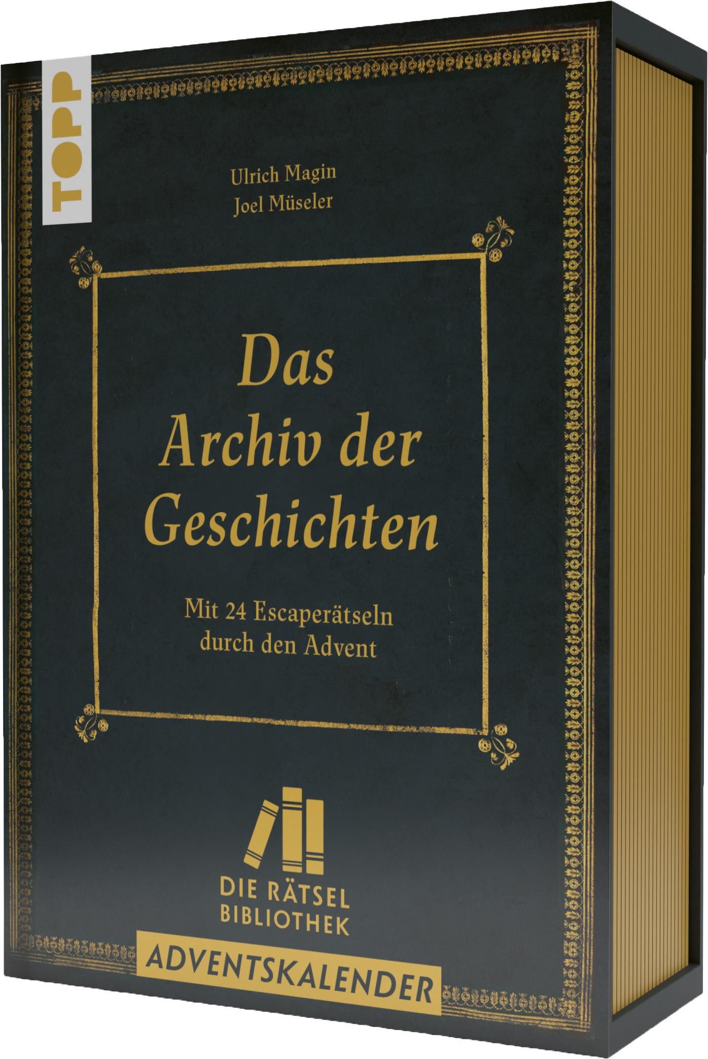 frechverlag Adventskalender Die Rätselbibliothek. Adventskalender - Das Archiv der Geschichten:...