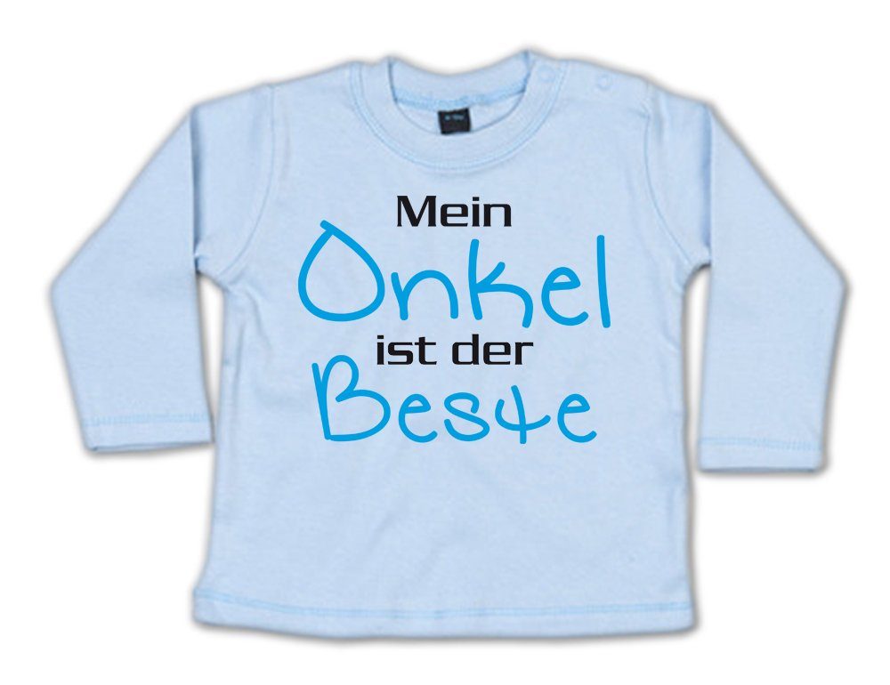 G-graphics Longsleeve Mein Onkel ist der Beste Baby Sweater / Longsleeve T mit Spruch für/von Tante & Onkel
