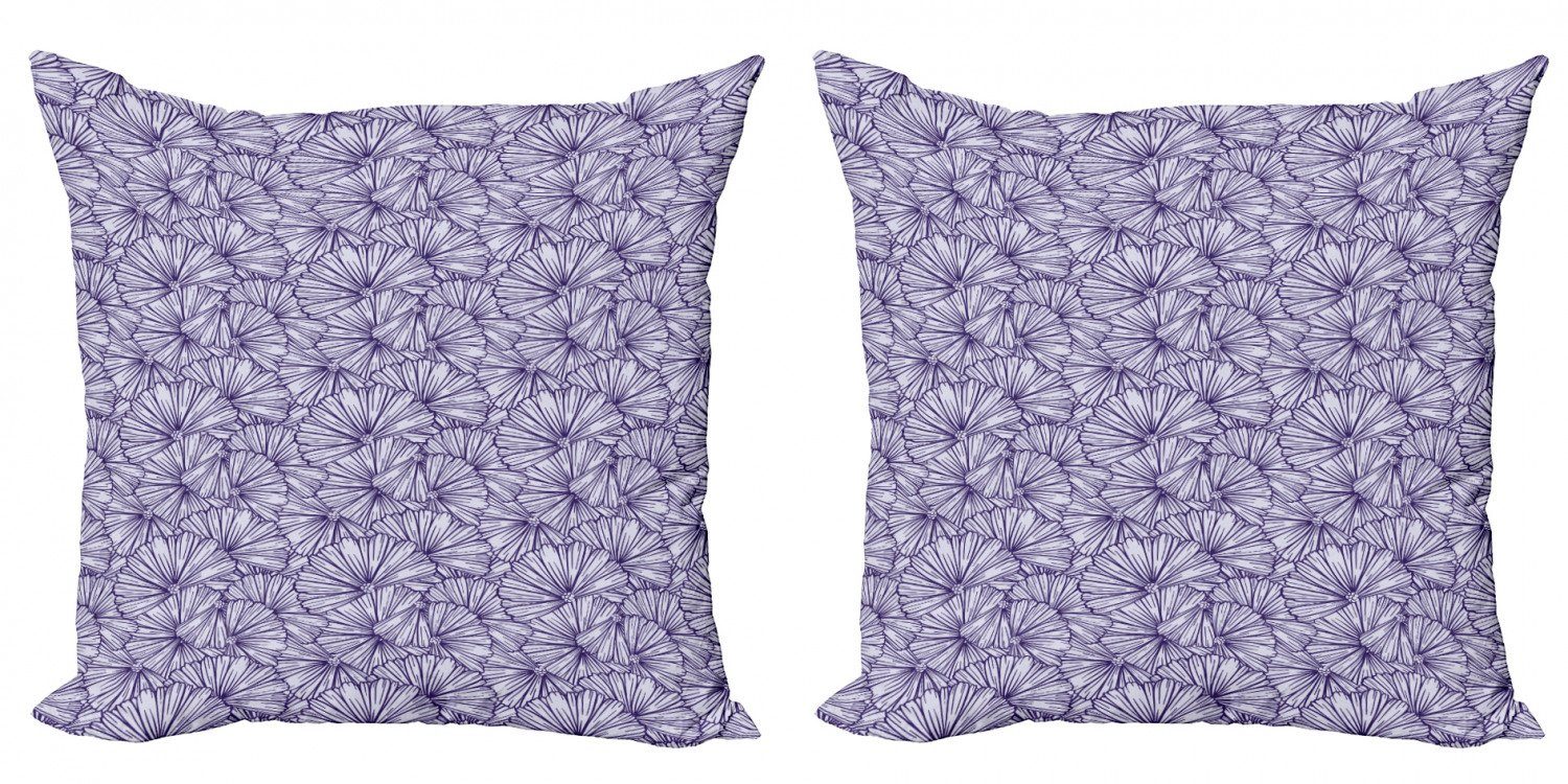(2 Modern Kissenbezüge Empfindliche Doppelseitiger Abakuhaus Accent Stück), Blumen Blumen-Blumenstrauß Digitaldruck,