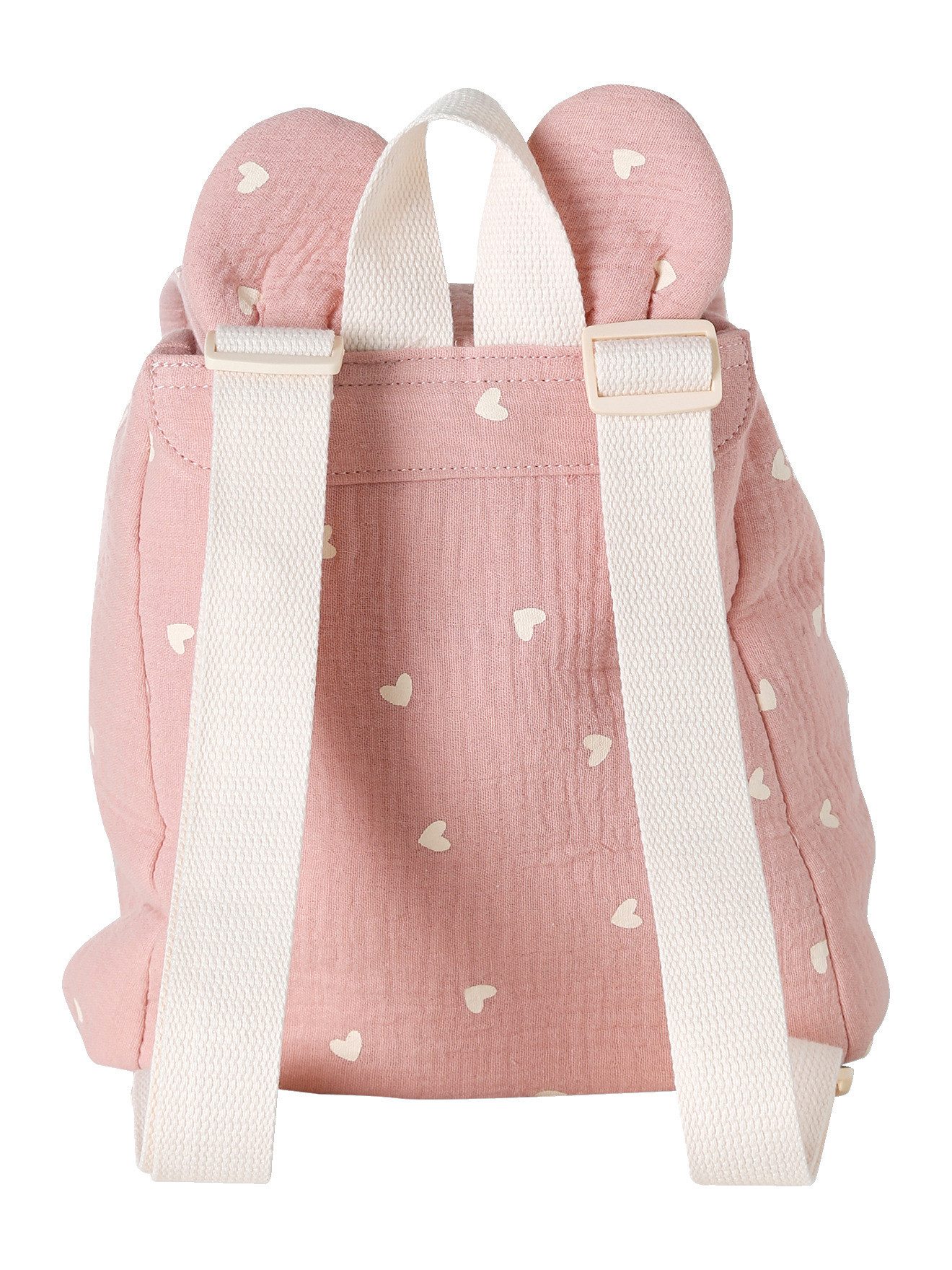 vertbaudet Rucksack Kinder Kita-Rucksack aus Musselin mit Ohren – Bild 3 von 5