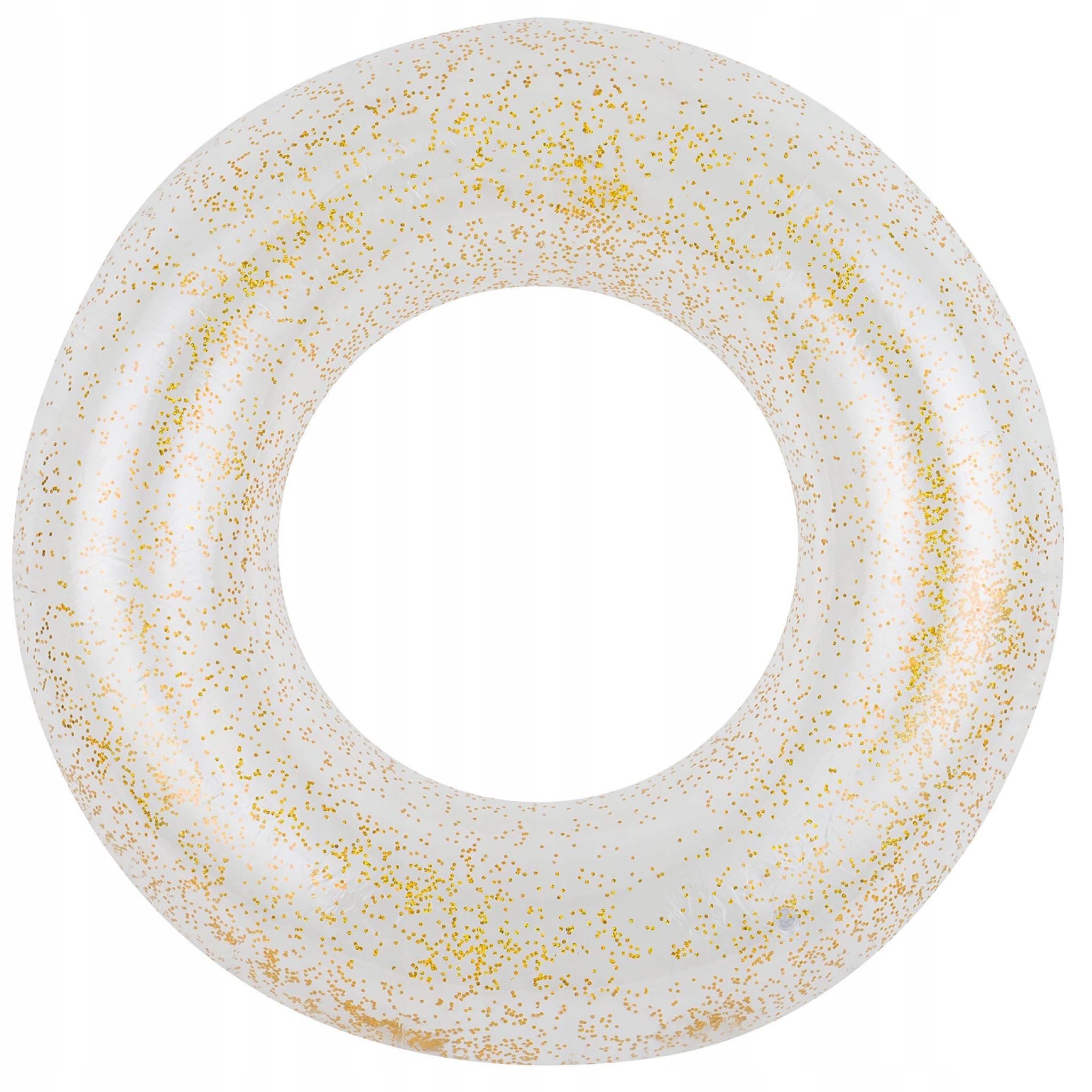 Festivalartikel Schwimmring Aufblasbarer Schwimmring Glitzer 75cm - GOLD