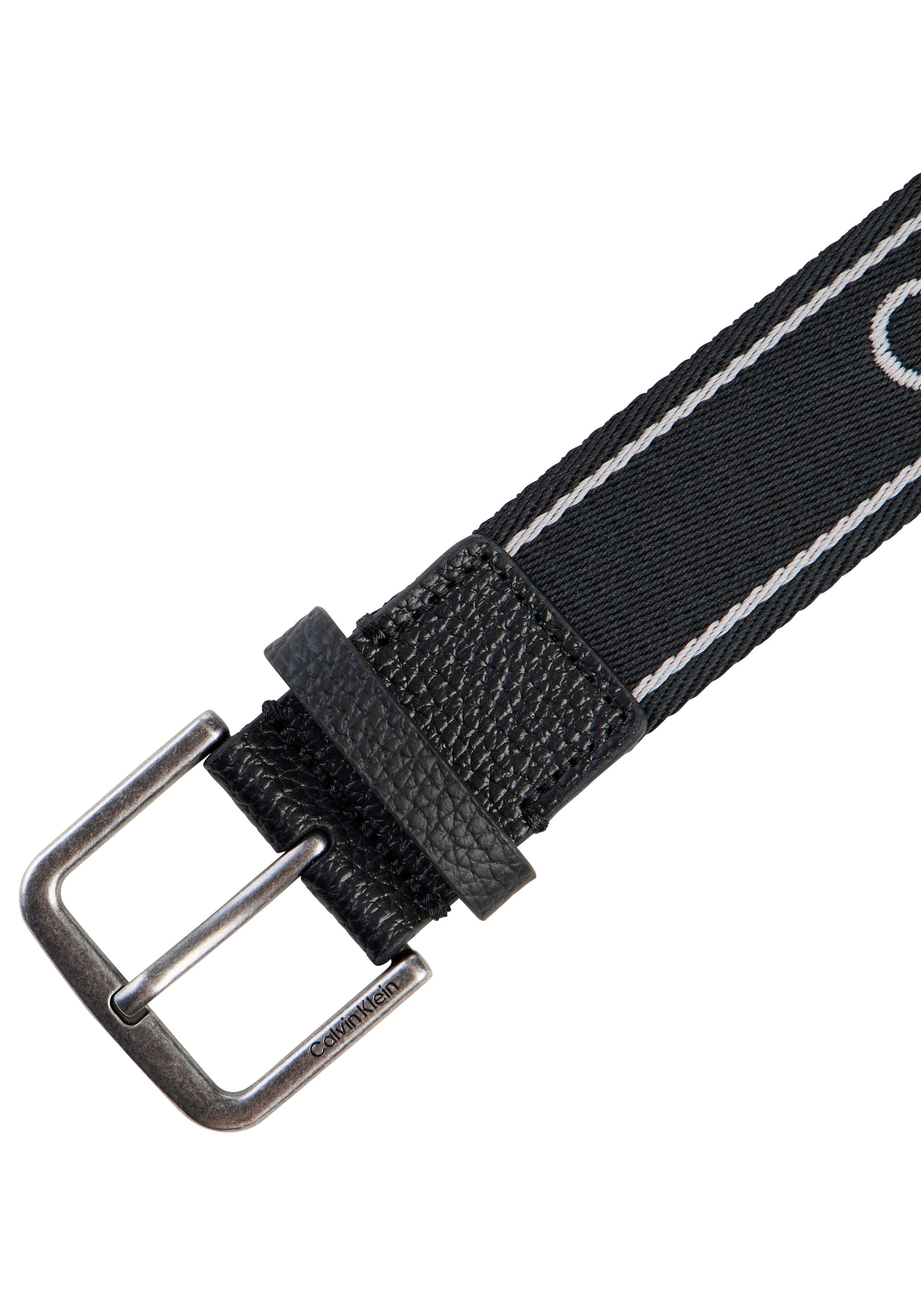 Calvin Klein Jeans Stoffgürtel SHORT ROUND BUCKLE WEBBING 35MM Regular fit und größenverstellbar – Bild 4 von 5