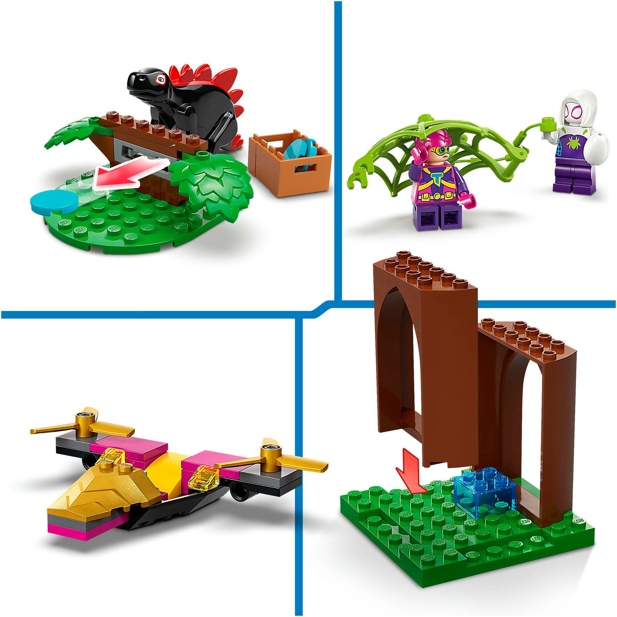 LEGO® Showdown am Baumhaus: Spidey-Rex vs. Gobby-Raptor (11200), LEGO Spidey Konstruktionsspielsteine, (143 St), Made in Europe – Bild 4 von 5