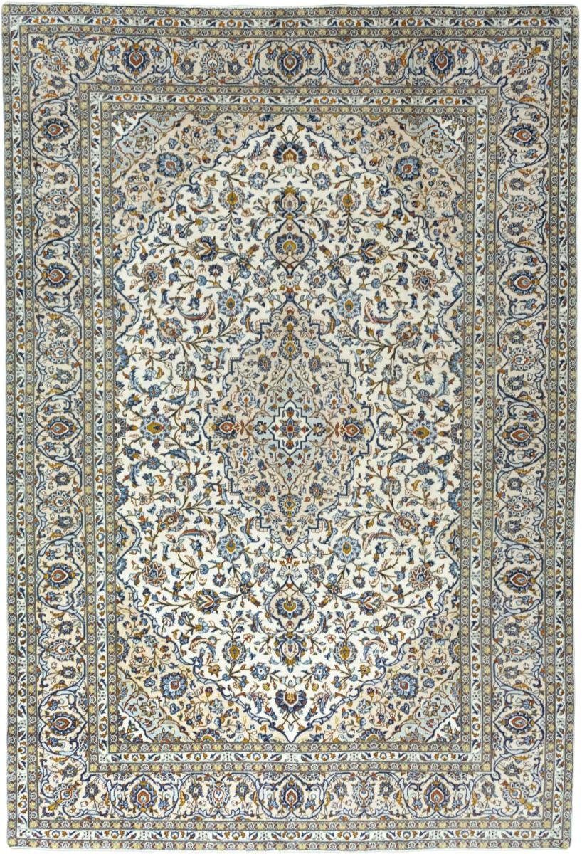 Orientteppich Keshan 243x362 Handgeknüpfter Orientteppich / Perserteppich, Nain Trading, rechteckig, Höhe: 12 mm