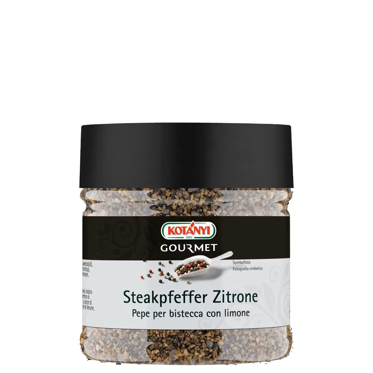 KOTANYI Gewürz, Kotanyi Gewürzzubereitung Steakpfeffer Zitrone intensiv 300g