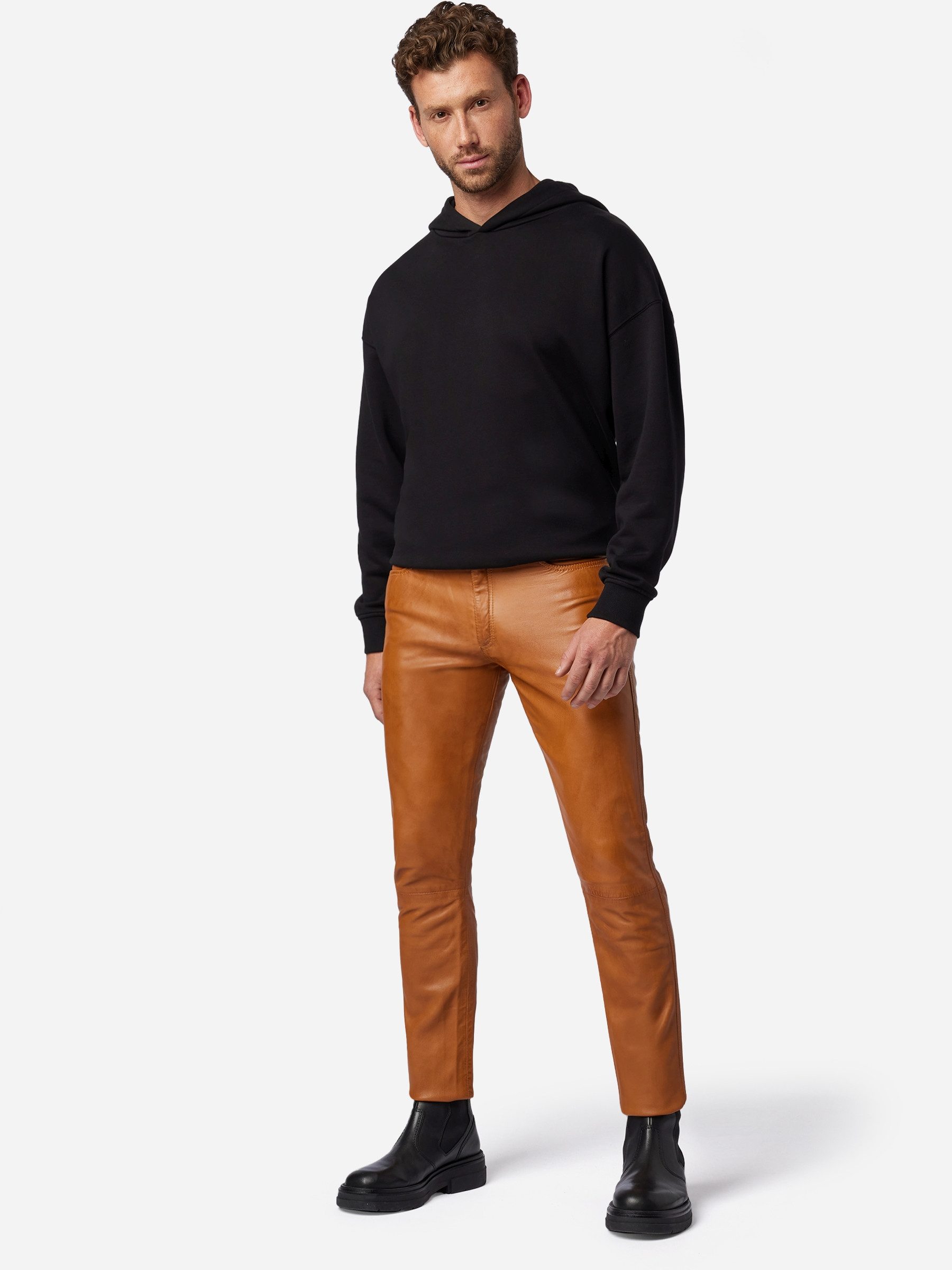 RICANO Lederhose No. 3 TR – Slim Fit Lederhose aus Lamm Leder im 5-Pocket-S günstig online kaufen