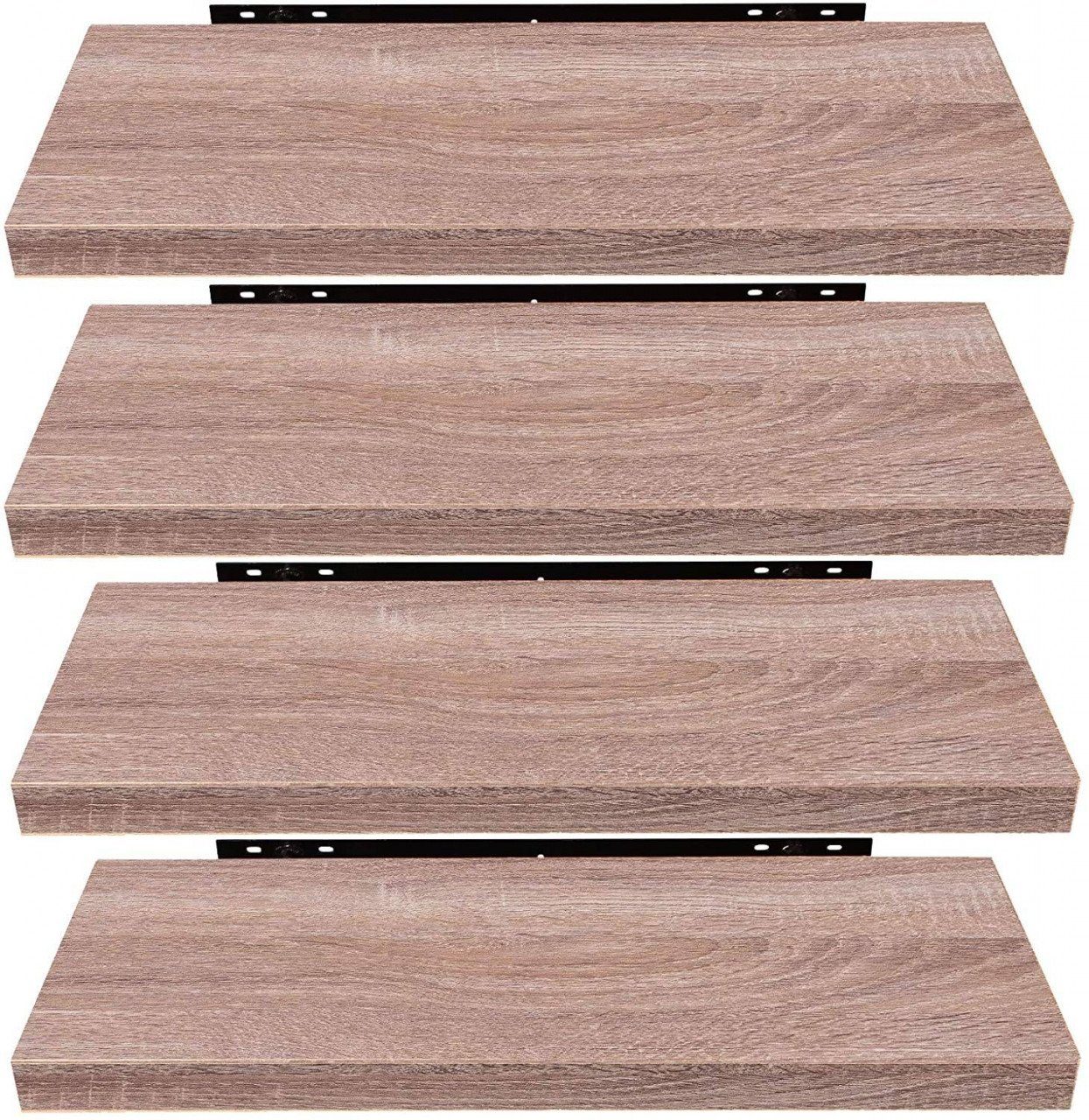 EUGAD Wandregal, 4-tlg., Holz Board Modern in verschiedenen Farben Größen
