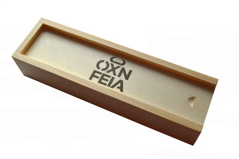 OXNFEIA® Aufbewahrungsbox Holzbox (Innenmaß: 210 x 50 x 30 mm)