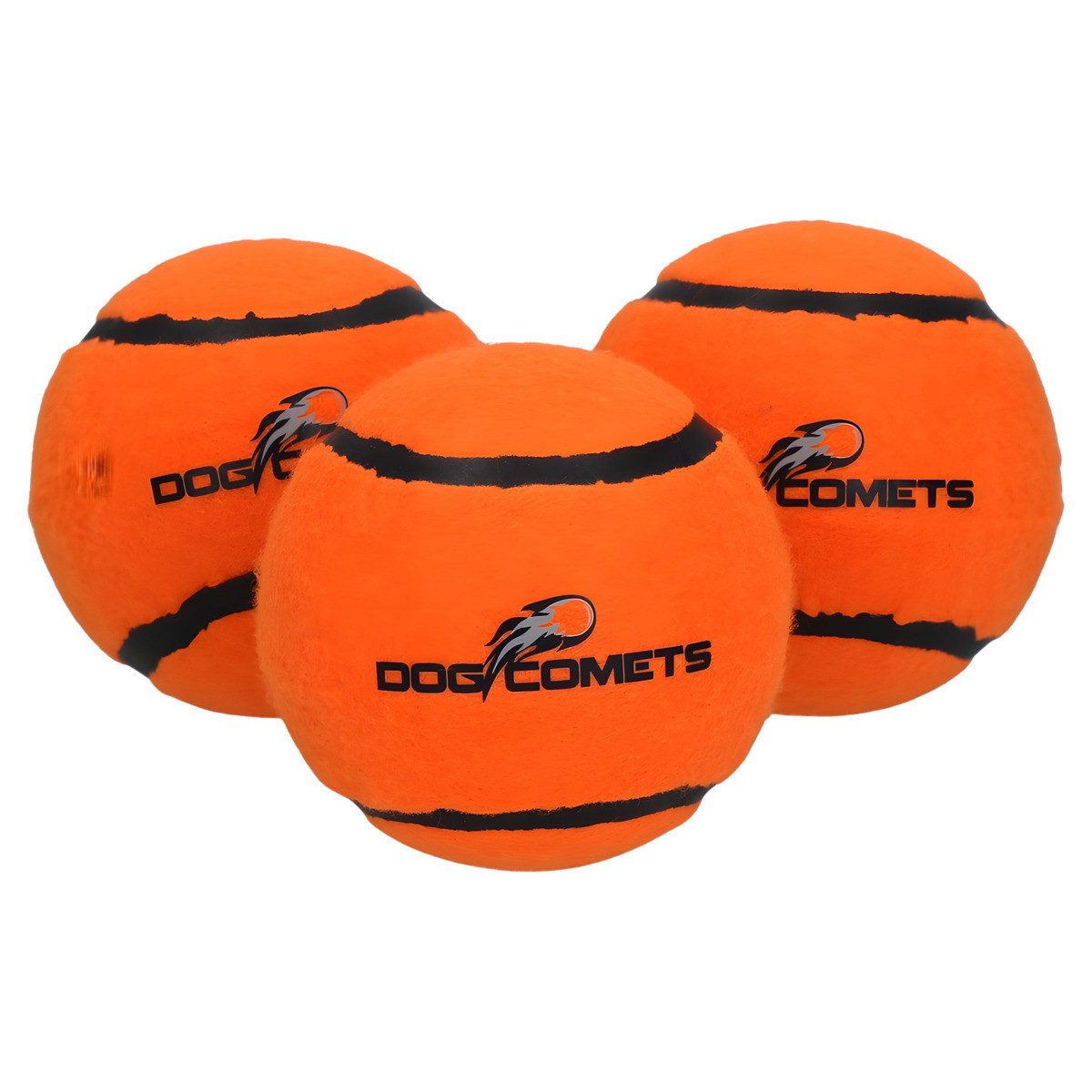 Tierball Hundespielzeug Starlight Tennisball orange - 3er Pack
