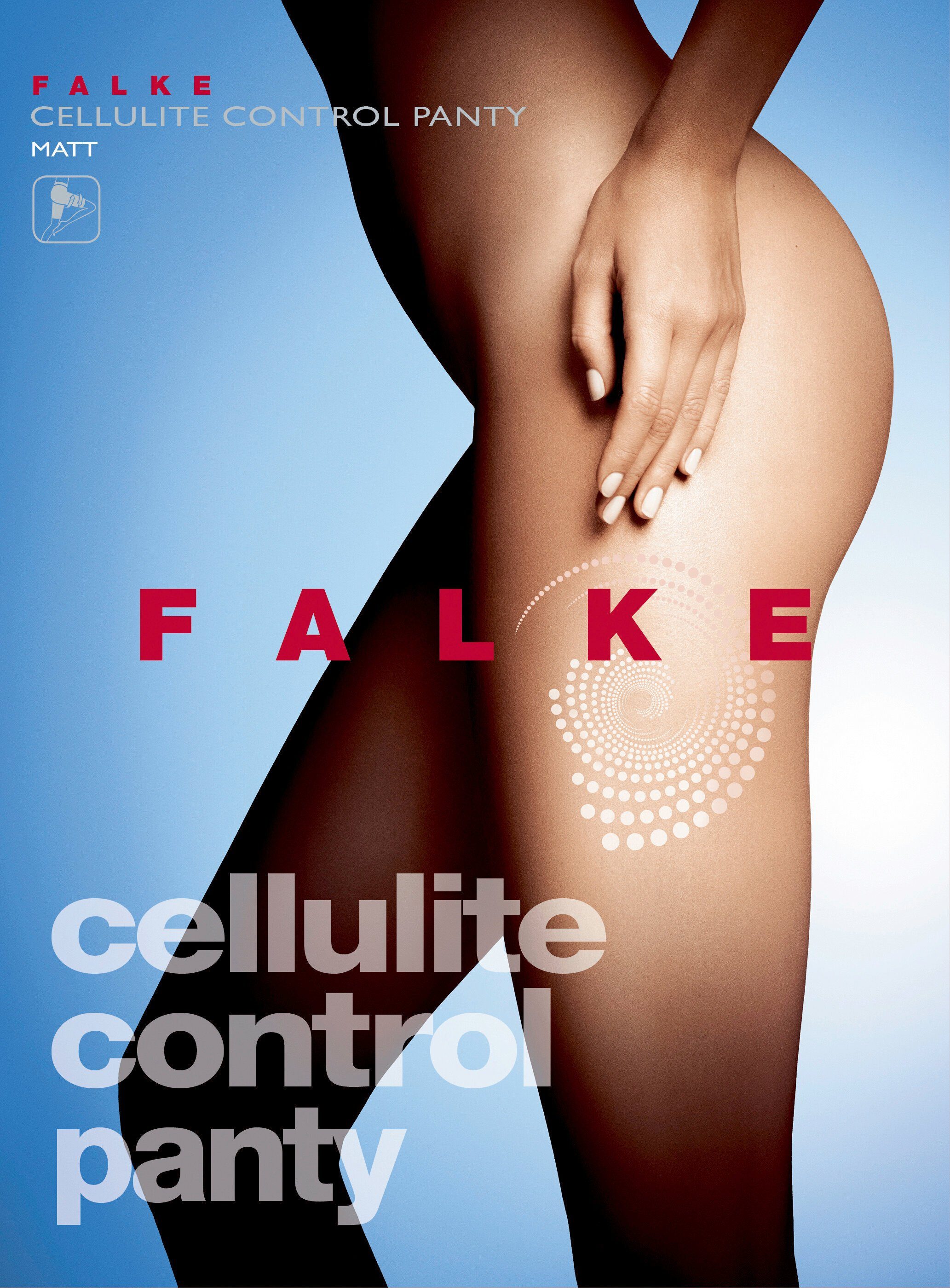 dreifach DEN Feinstrumpfleggings FALKE Cellulite black wirkt Cellulite 80 Control (1 St) (3009) gegen