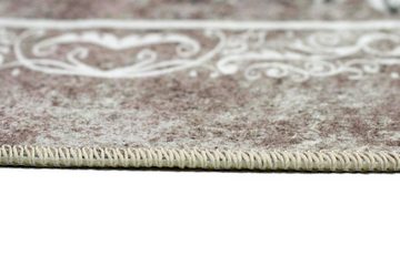 Teppich Teppich Wohnzimmerteppich Ornamente waschbar braun creme, Carpetia, rechteckig, Höhe: 8 mm