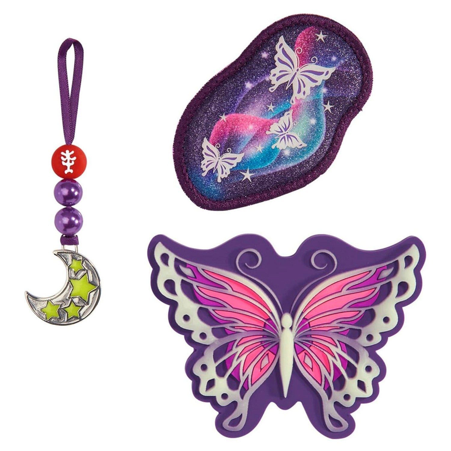 Step by Step Schulranzen Magic Mags Glow 3tlg. (Butterfly Night)