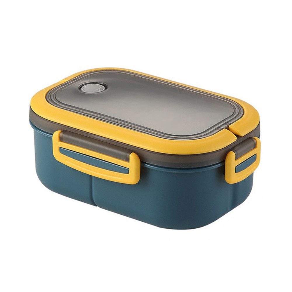 Lunchbox für Kinder und Erwachsene, Brotdose mit Fächern, 14,5 x 21 x 8 cm