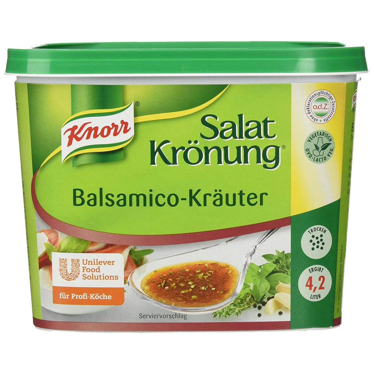 Knorr Saucen, Knorr Salatkrönung Balsamico Kräuter für klares Dressing 500g