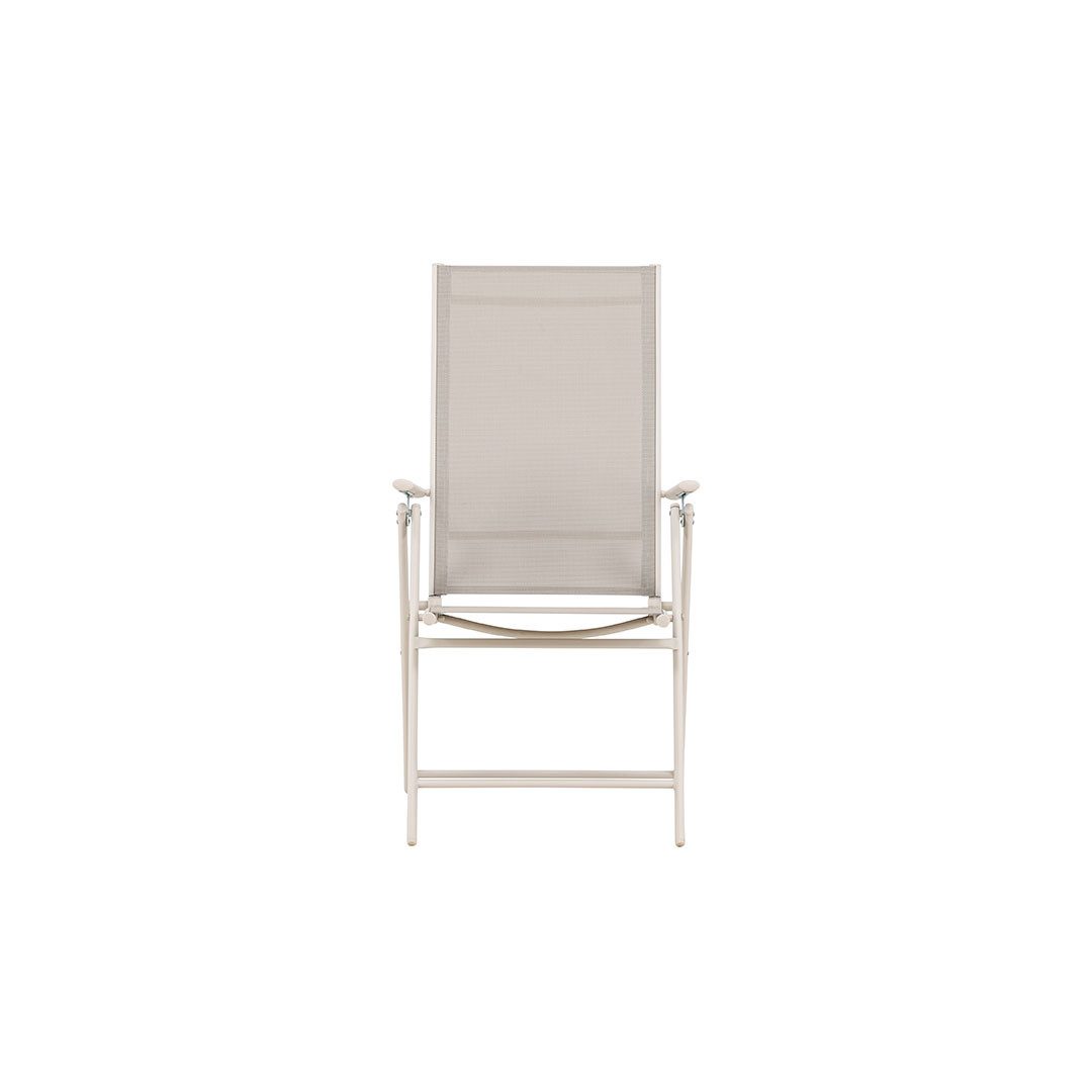 Gartenstuhl 2er Set Levanzo Gartenstuhl Positionsliege beige.
