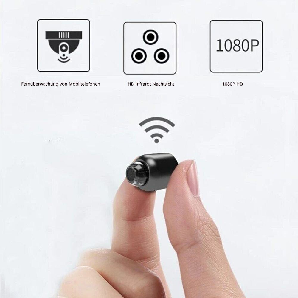 Gontence Mini-Kamera Überwachungskamera (IP-Überwachungskamera, 1-tlg., 1080p HD Mini-Überwachungskamera Überwachungskamera, (IP-Überwachungskamera, 1-tlg)