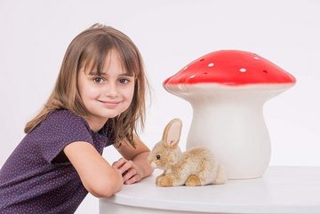Teddy Hermann® Kuscheltier Hase sitzend beige, 18 cm, zum Teil aus recyceltem Material