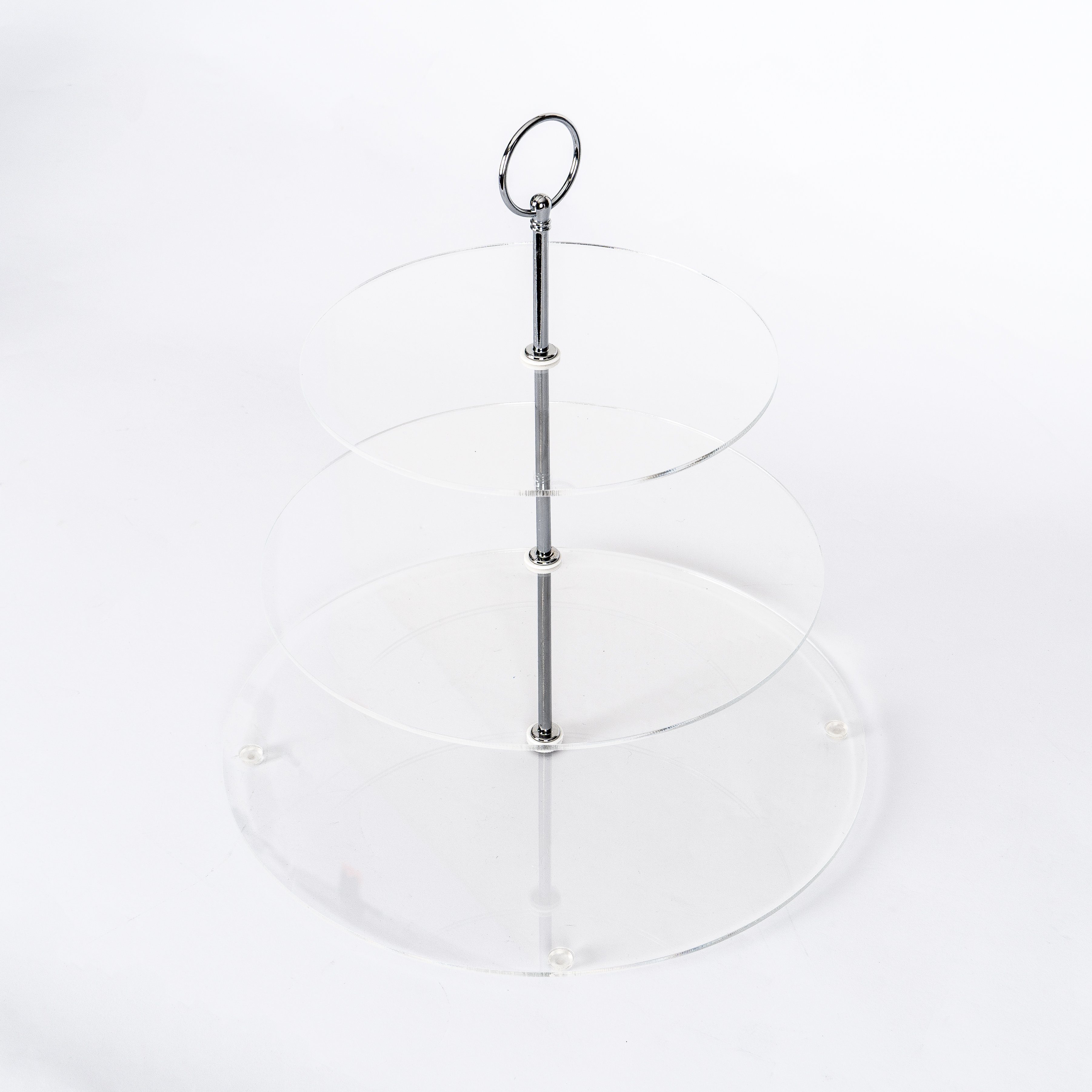 queence Etagere Candy Shop - Etagere - Deko für Kuchen und Kekse, Acrylglas, (Set, 3-tlg., 3x Platten)