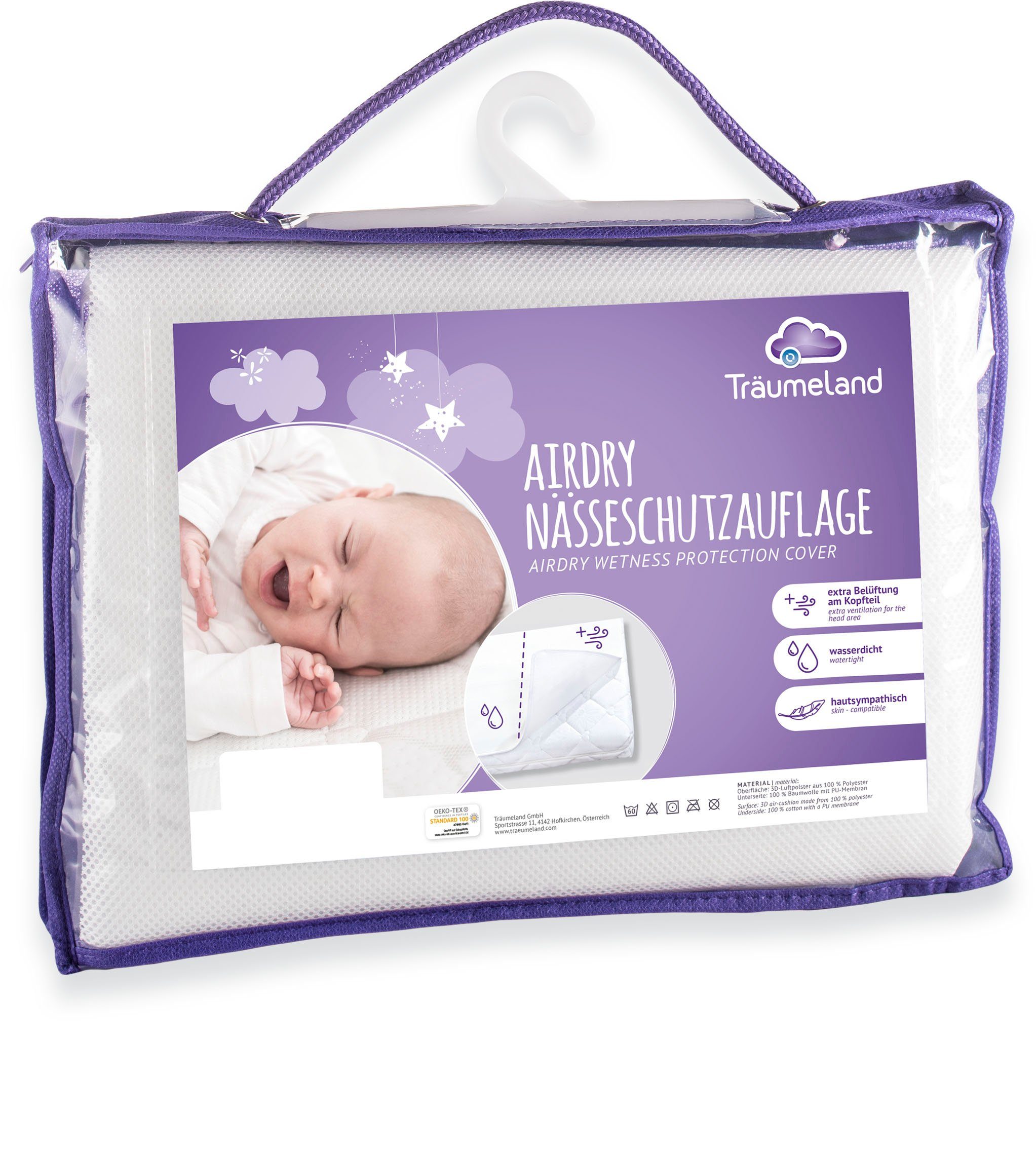 Matratzenauflage AirDry Nässeschutzauflage Träumeland