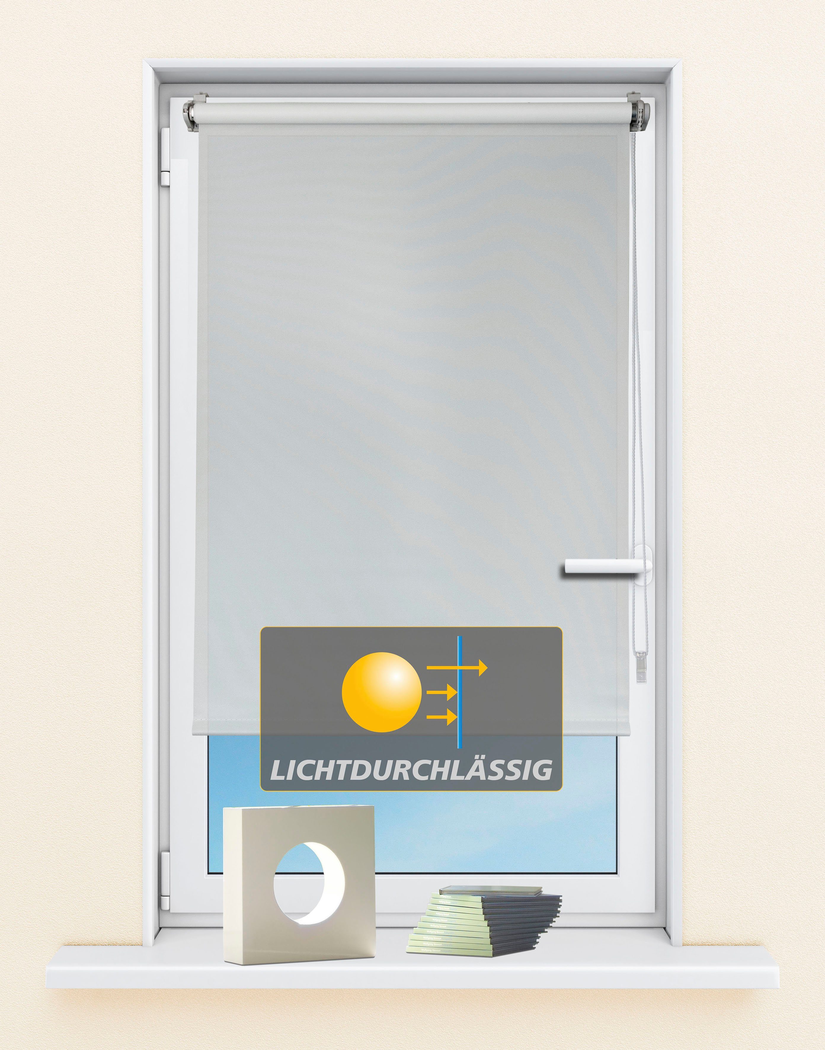 Seitenzugrollo Seitenzugrollo 'Ida', Lichtschutz, Klemmfix, ohne günstig online kaufen