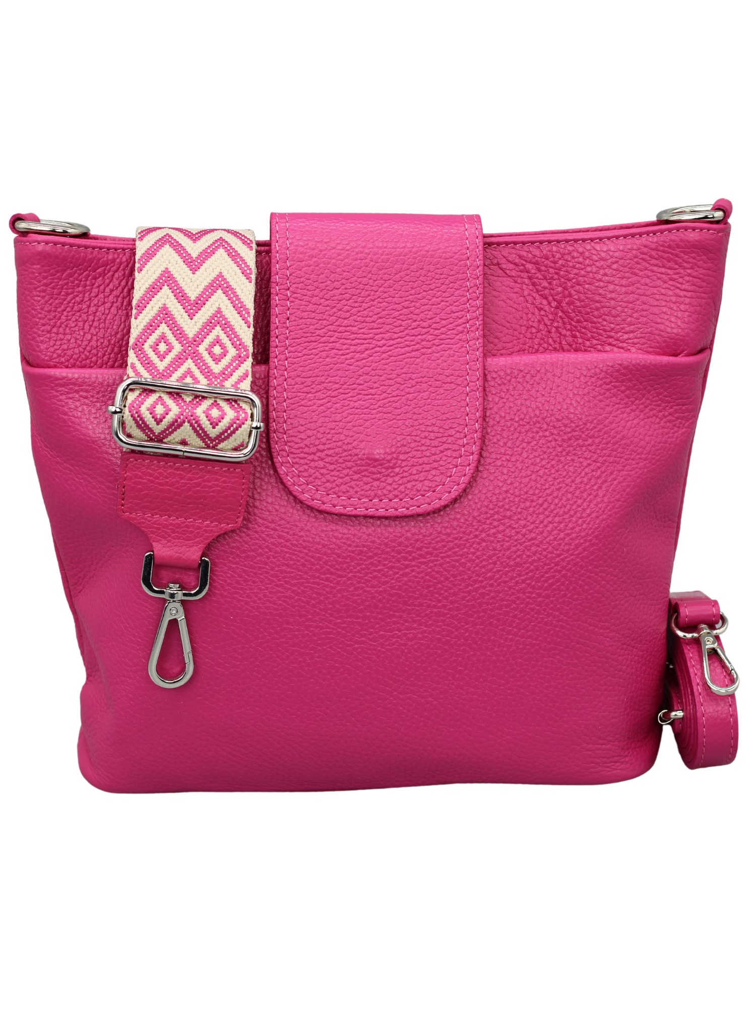Schultertasche SARA Umhängetasche für Damen, Schultertasche aus Echtleder