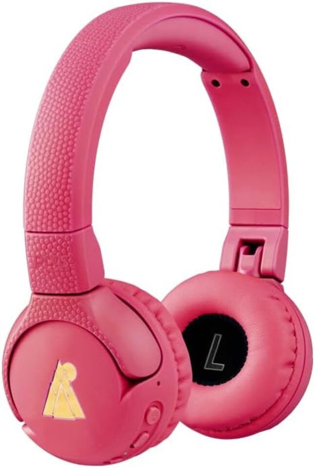POGS Drahtloser Bluetooth Kinderkopfhörer, The Gecko 2, Faltbar & robust Kinder-Kopfhörer (Lautstärkebegrenzung 70-85db, Bluetooth, 32 mm Neodym-Treiber)