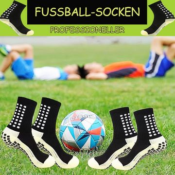 Avisto Sportsocken Fußballstutzen 2 Paar rutschfeste Fußball Socken (Beutel, 2 Paare) Atmungsaktive Sportsocken, rutschfeste Laufsocken, Basketball-Socken