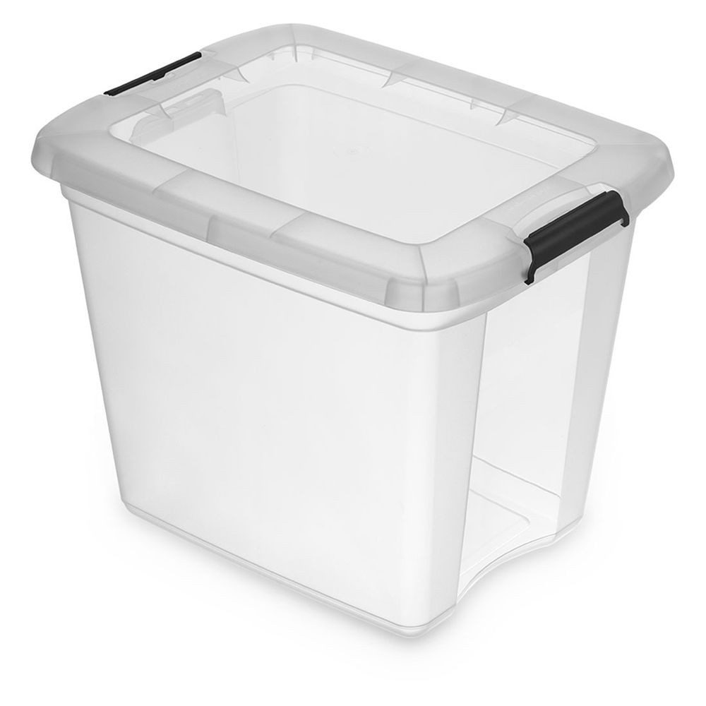 Kreher Aufbewahrungsbox Robust Store mit Deckel in Transparenter