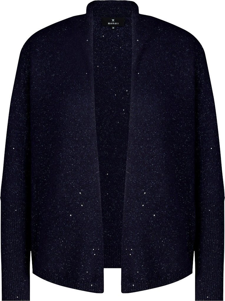Monari Parka Glitzer-Cardigan Glamouröser Cardigan mit Lurex und Pailletten günstig online kaufen