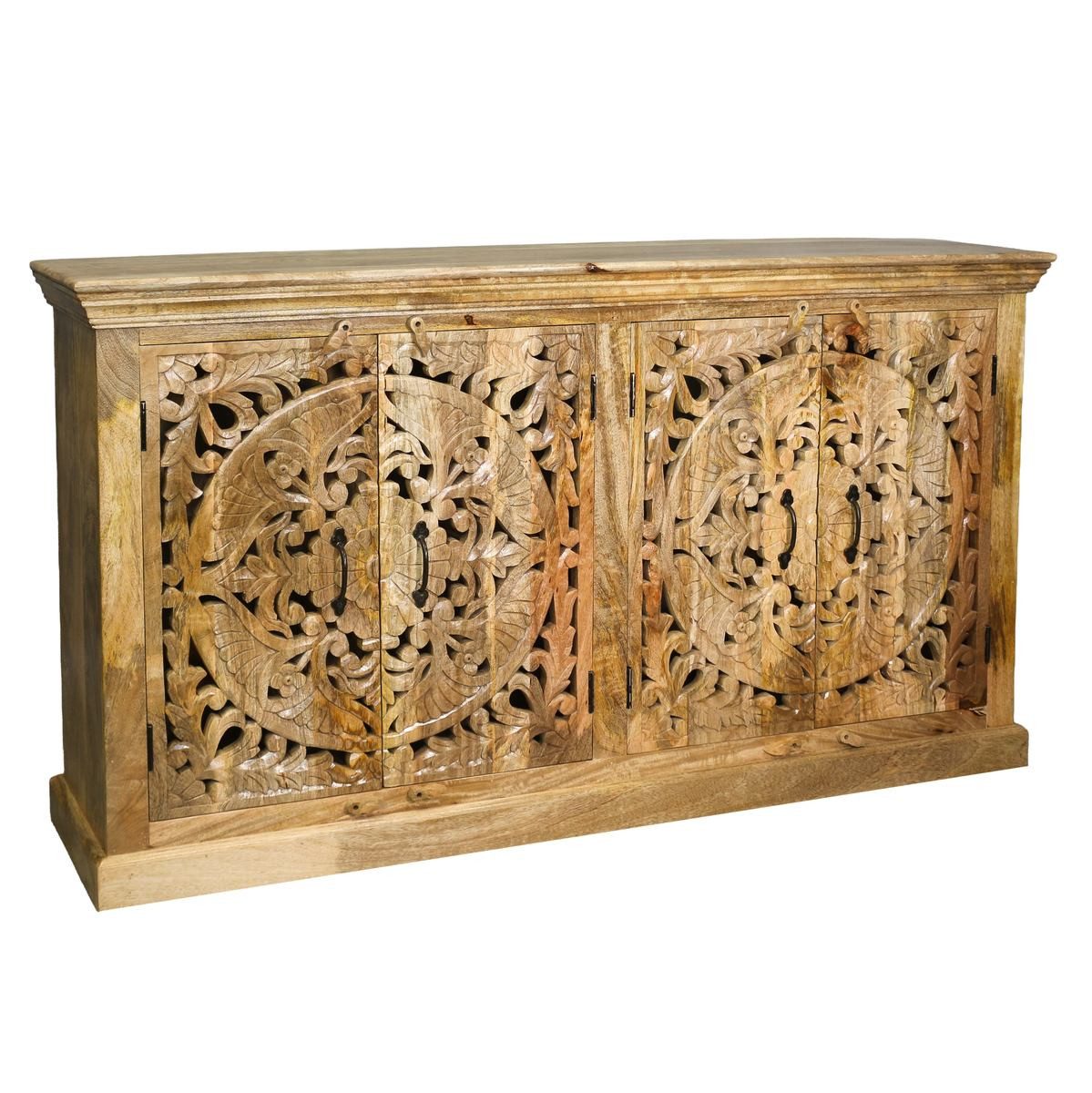Oriental Galerie Unterschrank Indien Sideboard Saira Natur 160 cm