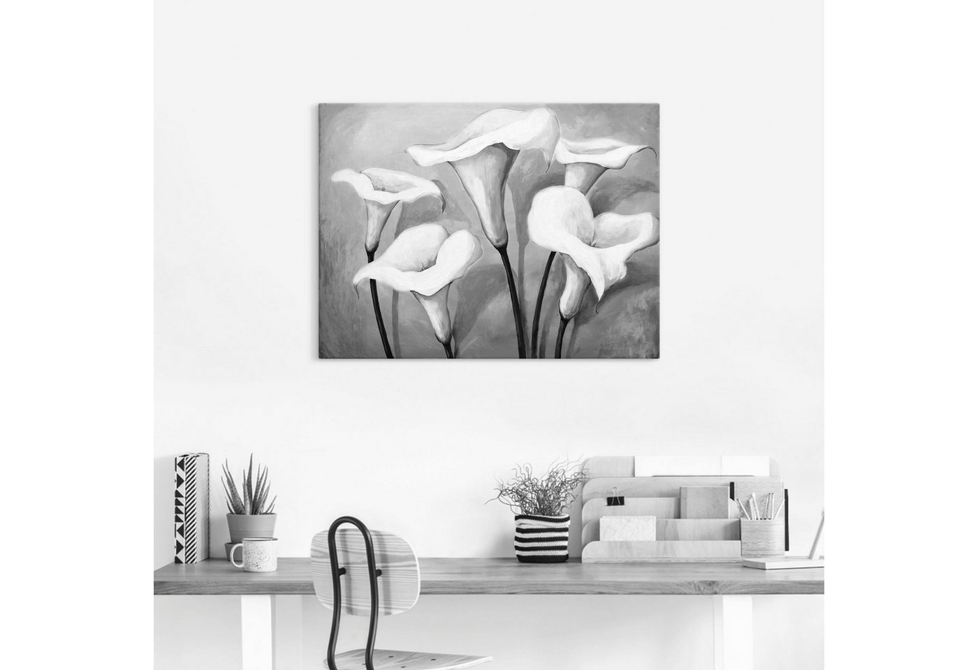 Artland Wandbild »Callas II«, Blumen (1 Stück), in vielen Größen & Produktarten -Leinwandbild, Poster, Wandaufkleber / Wandtattoo auch für Badezimmer geeignet-HomeTrends