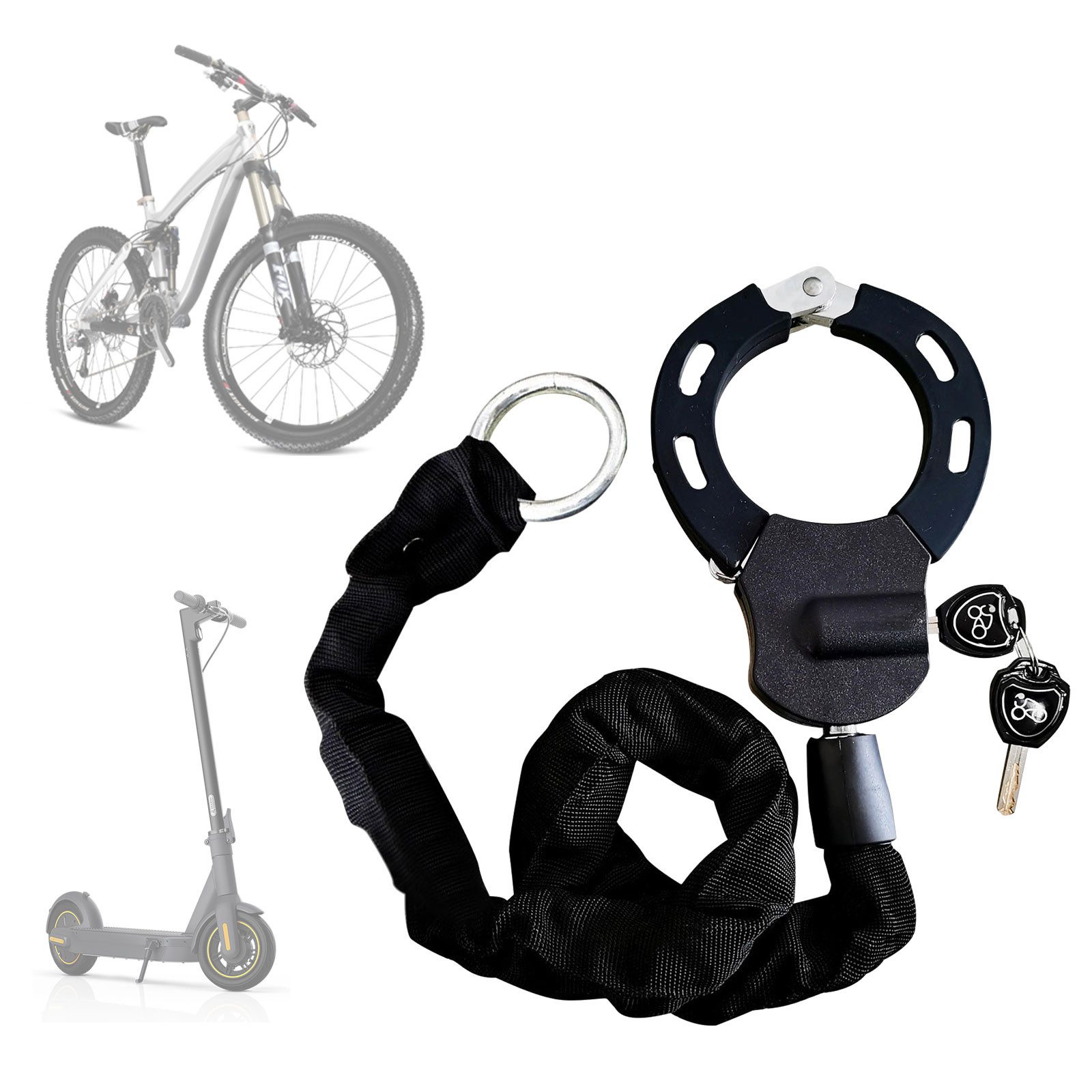 Kettenschloss 100cm/8mm Scooter Schloss, Fahrradschloss, Hochsicherheitsschlösser